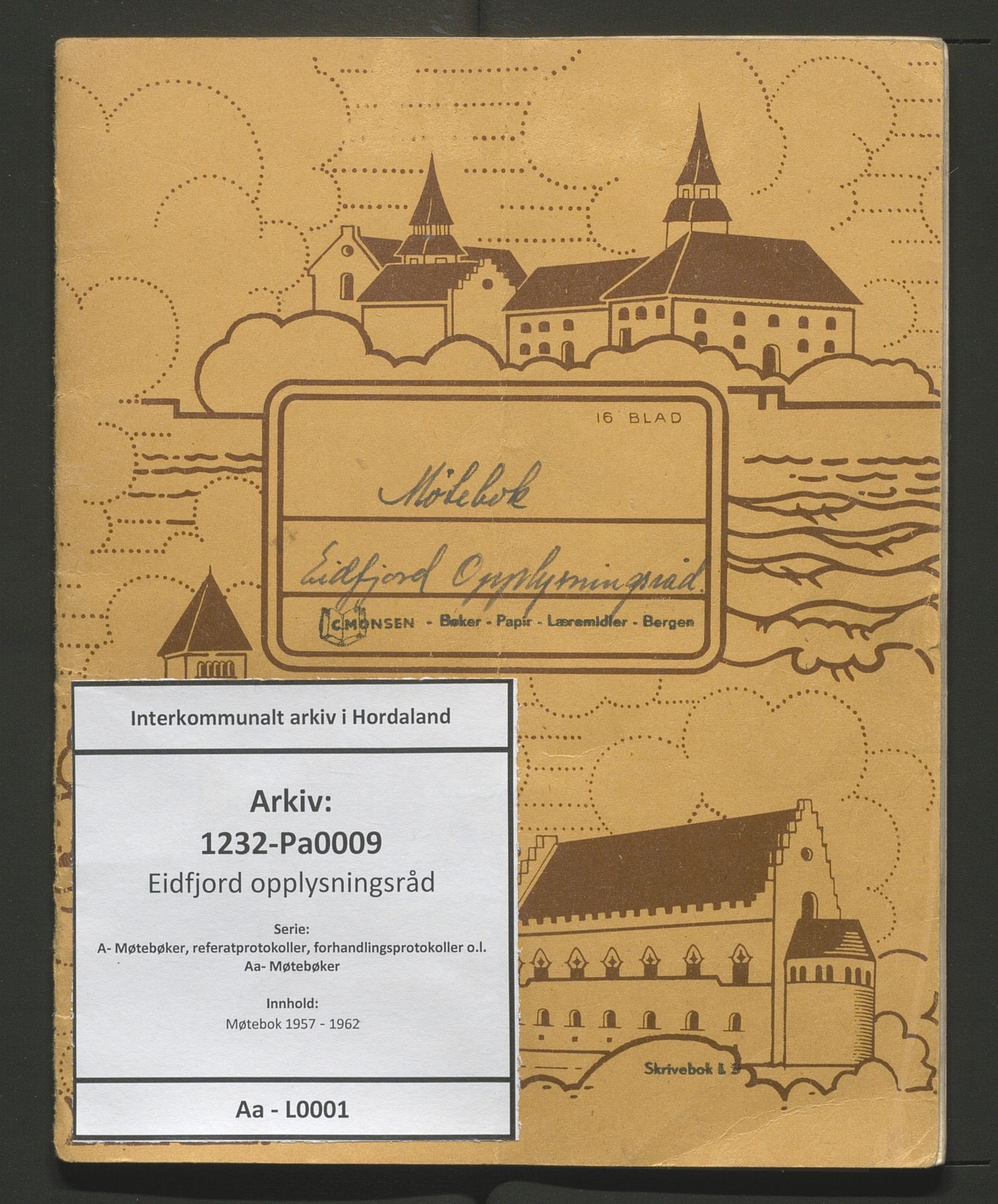 Eidfjord opplysningsråd, IKAH/1232-Pa0009/A/Aa/L0001: Møtebok, 1957-1962