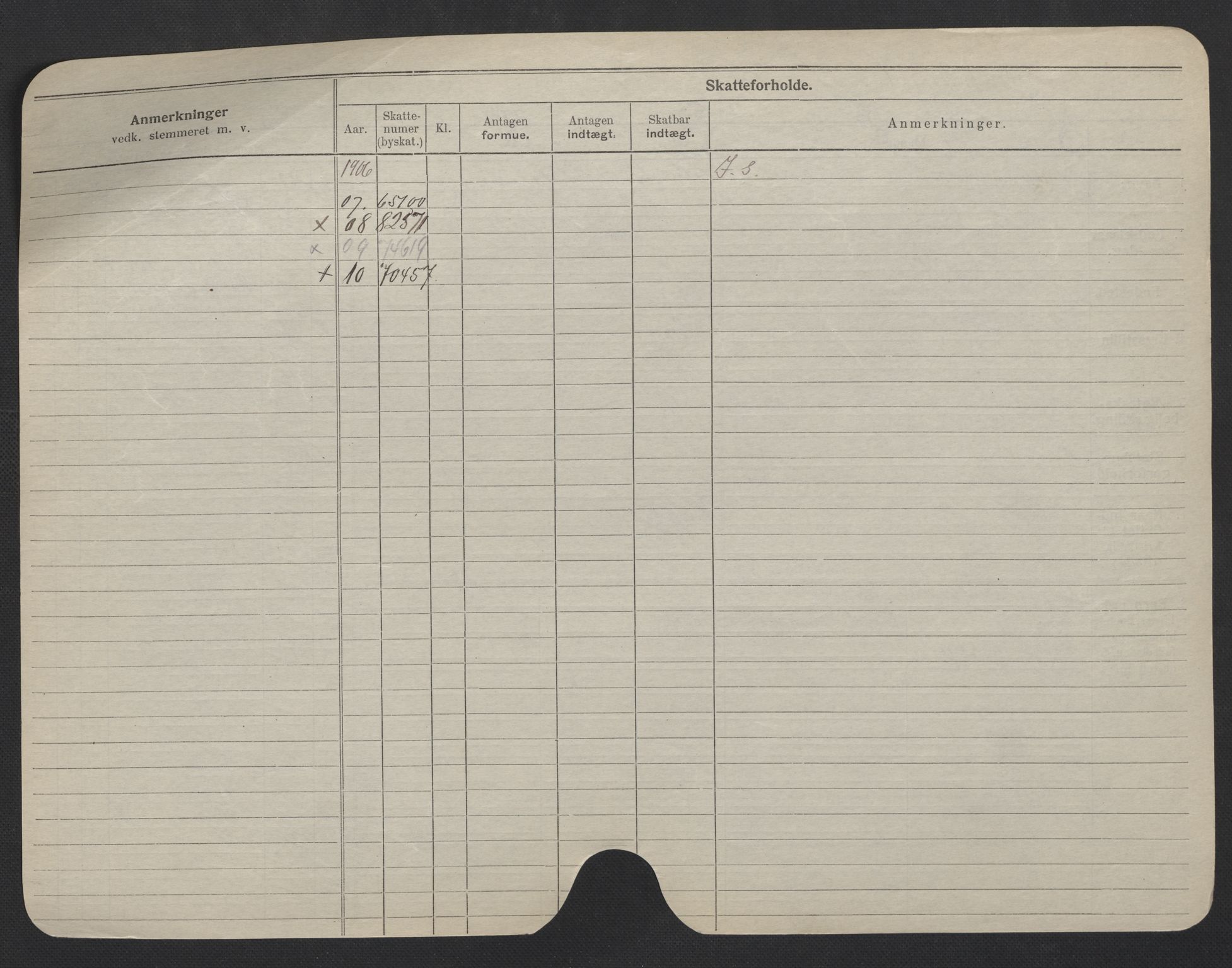 Oslo folkeregister, Registerkort, SAO/A-11715/F/Fa/Fac/L0006: Menn, 1906-1914, s. 900b