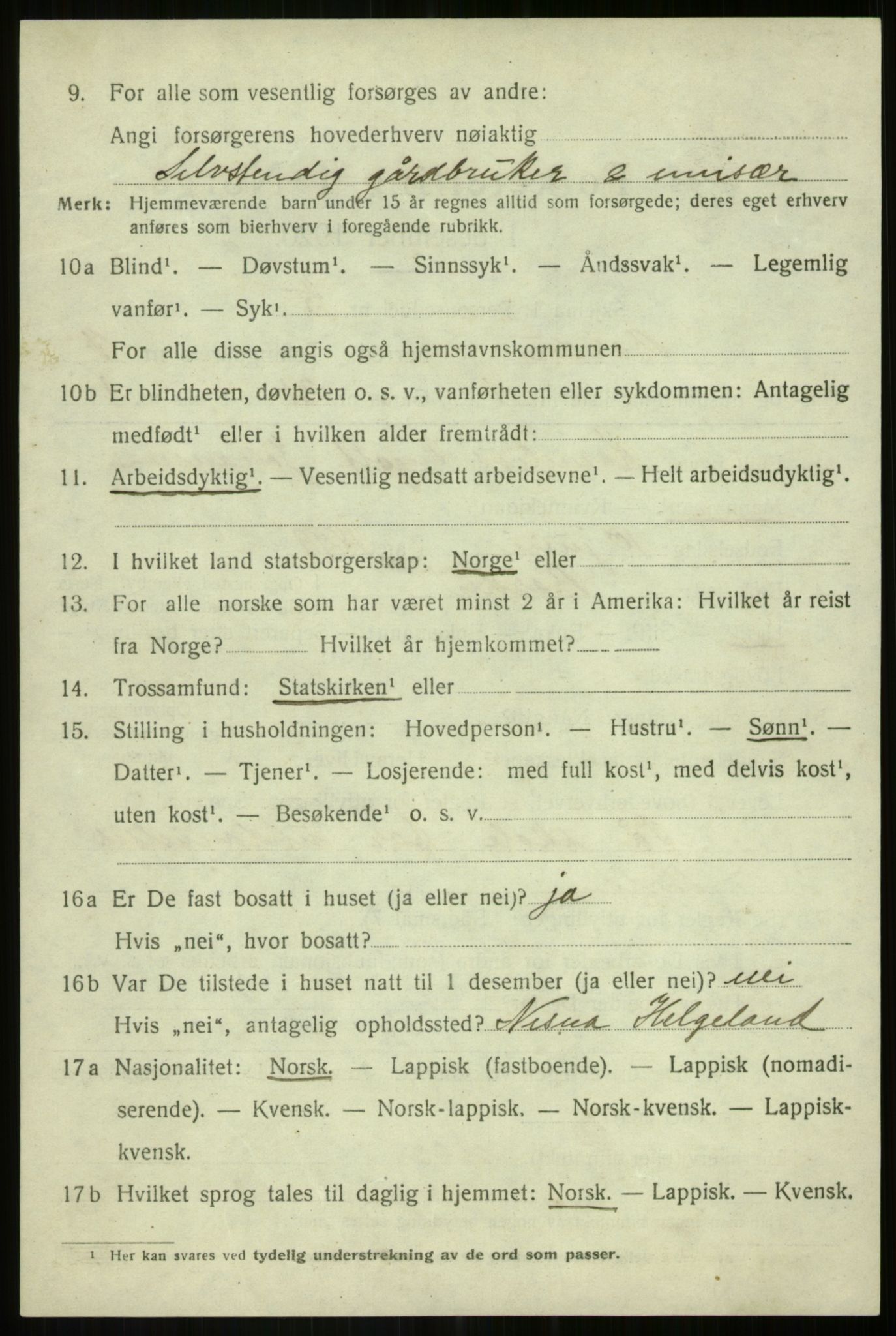 SATØ, Folketelling 1920 for 1922 Bardu herred, 1920, s. 2732