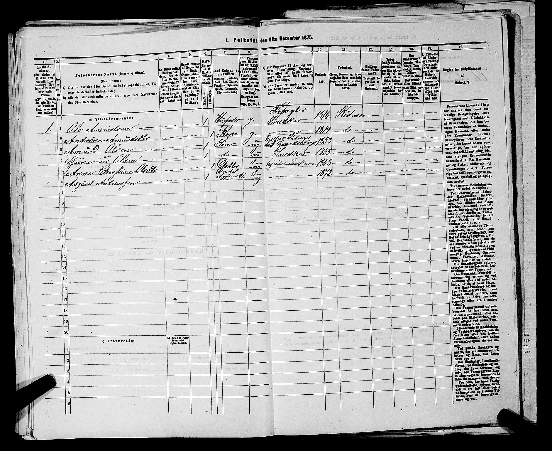 RA, Folketelling 1875 for 0120P Rødenes prestegjeld, 1875, s. 481