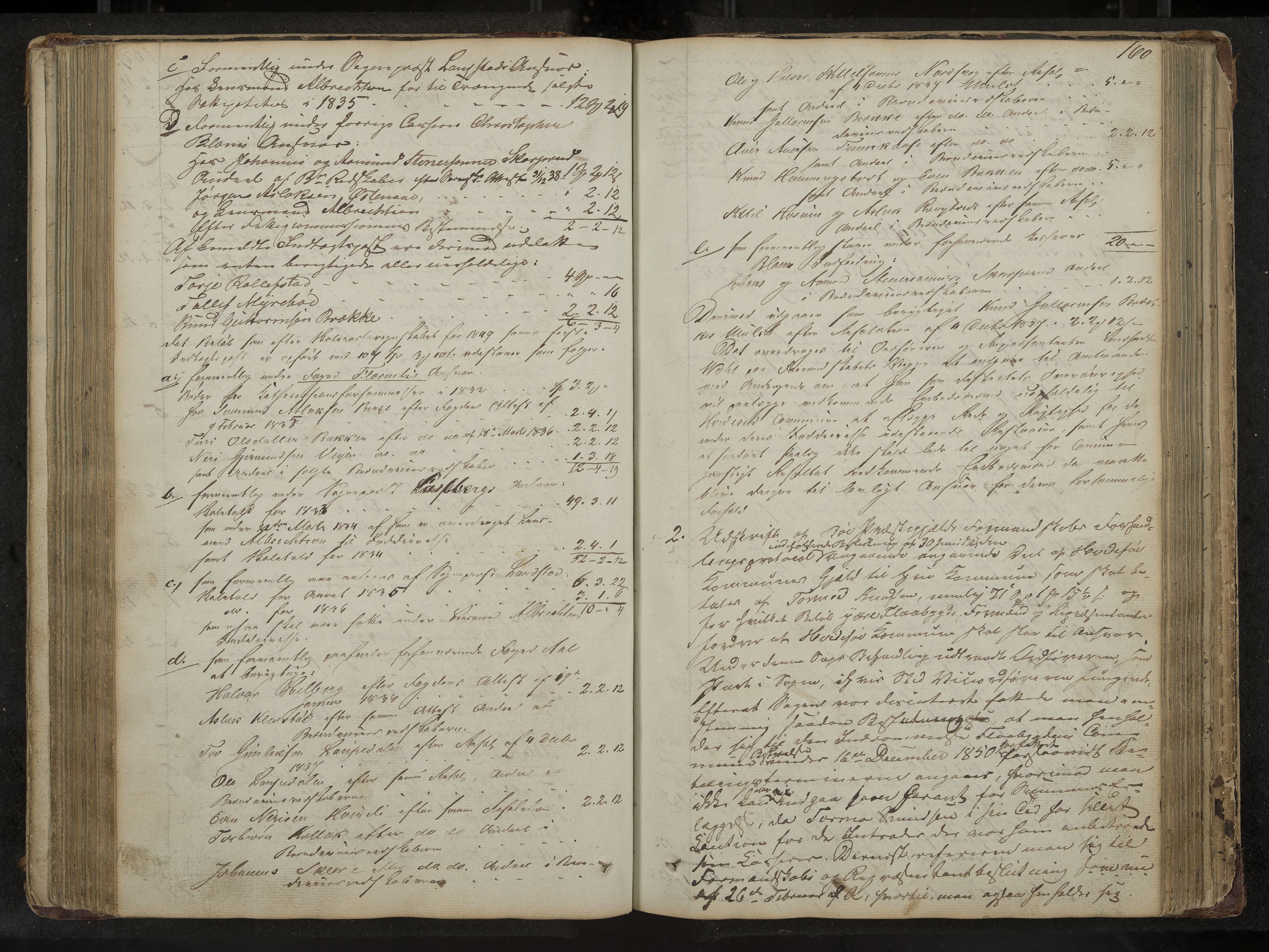 Kviteseid formannskap og sentraladministrasjon, IKAK/0829021/A/Aa/L0001: Møtebok med register, 1837-1866, s. 160