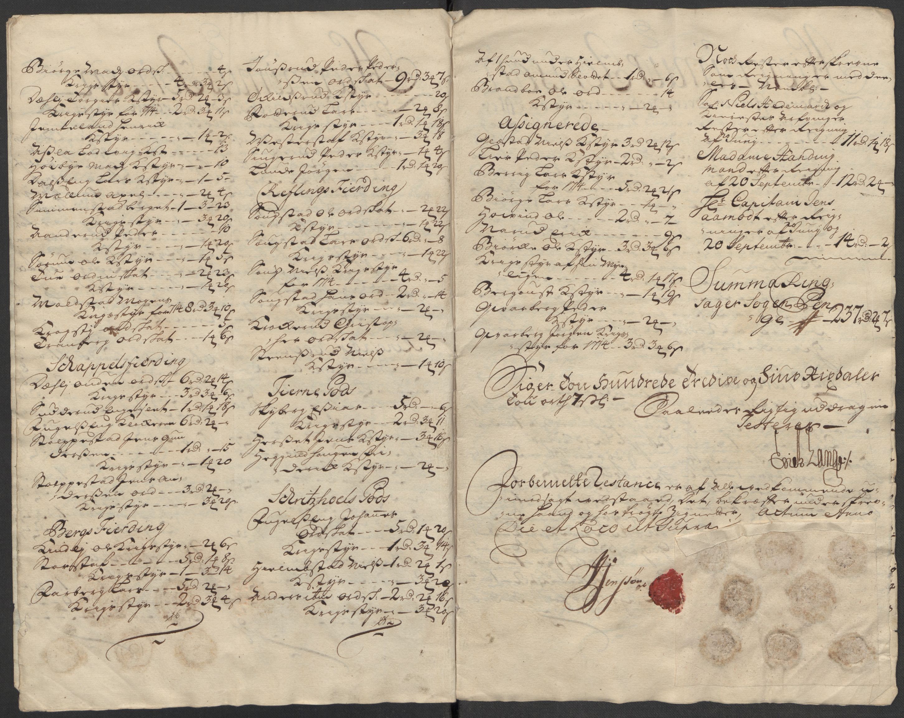 Rentekammeret inntil 1814, Reviderte regnskaper, Fogderegnskap, AV/RA-EA-4092/R16/L1056: Fogderegnskap Hedmark, 1717, s. 423