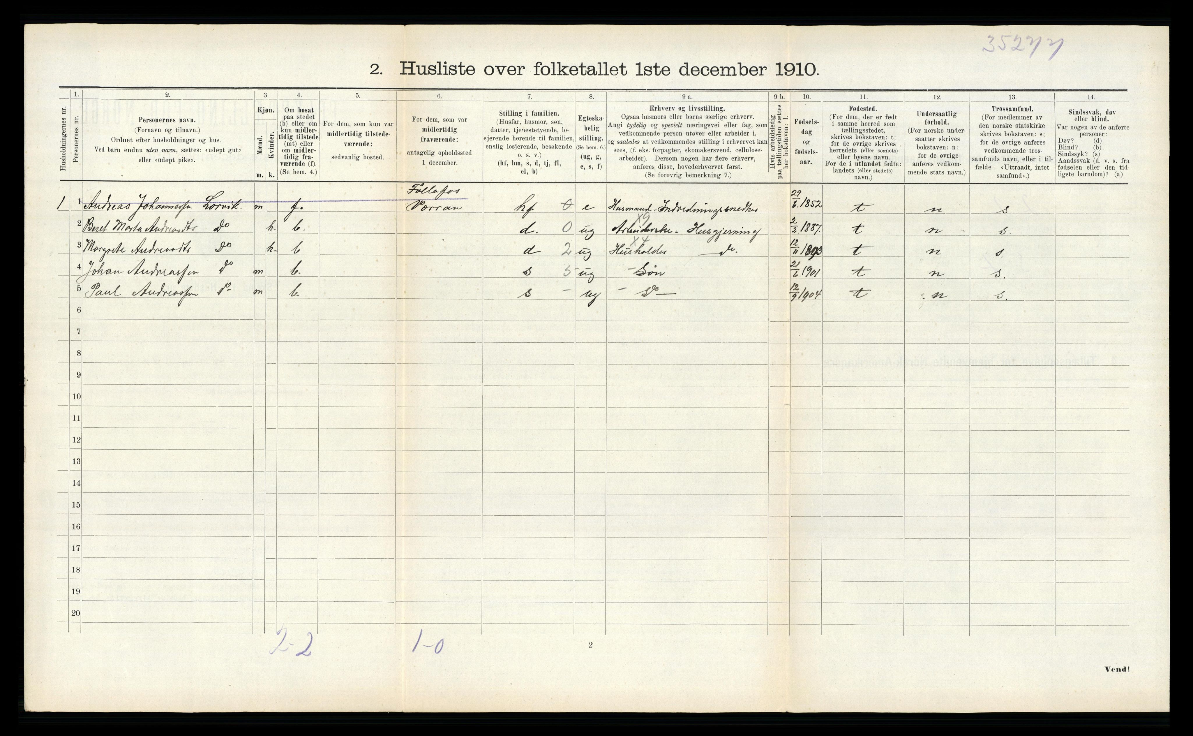 RA, Folketelling 1910 for 1731 Sparbu herred, 1910, s. 467