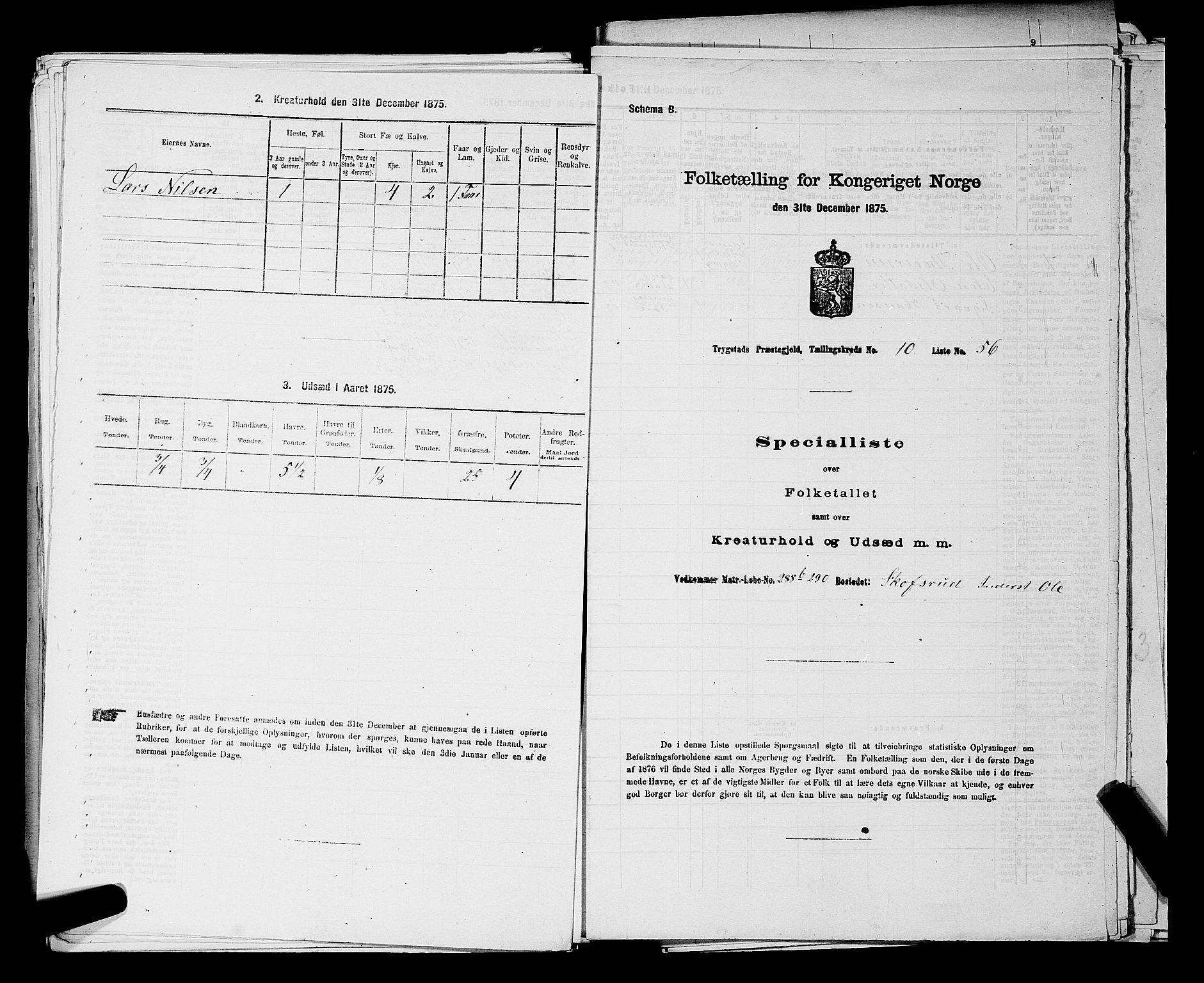 RA, Folketelling 1875 for 0122P Trøgstad prestegjeld, 1875, s. 1189