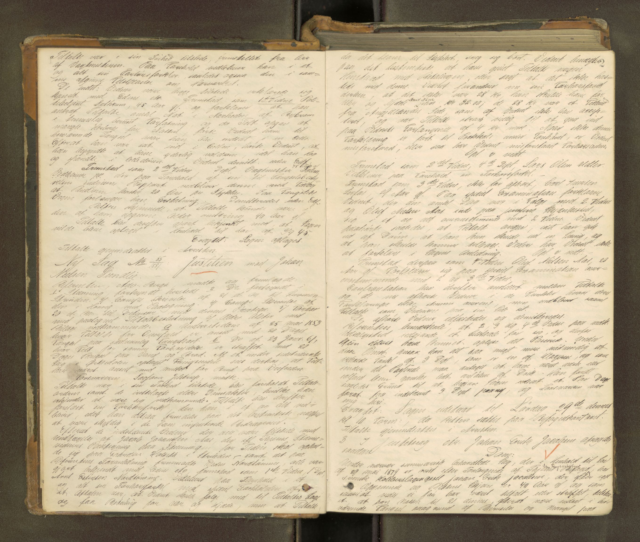 Trondheim byfogd, AV/SAT-A-0003/1/1/1B/L0023: Ekstrarettsprotokoll - 21/10-31/3., 1881-1886, s. 1b-2a