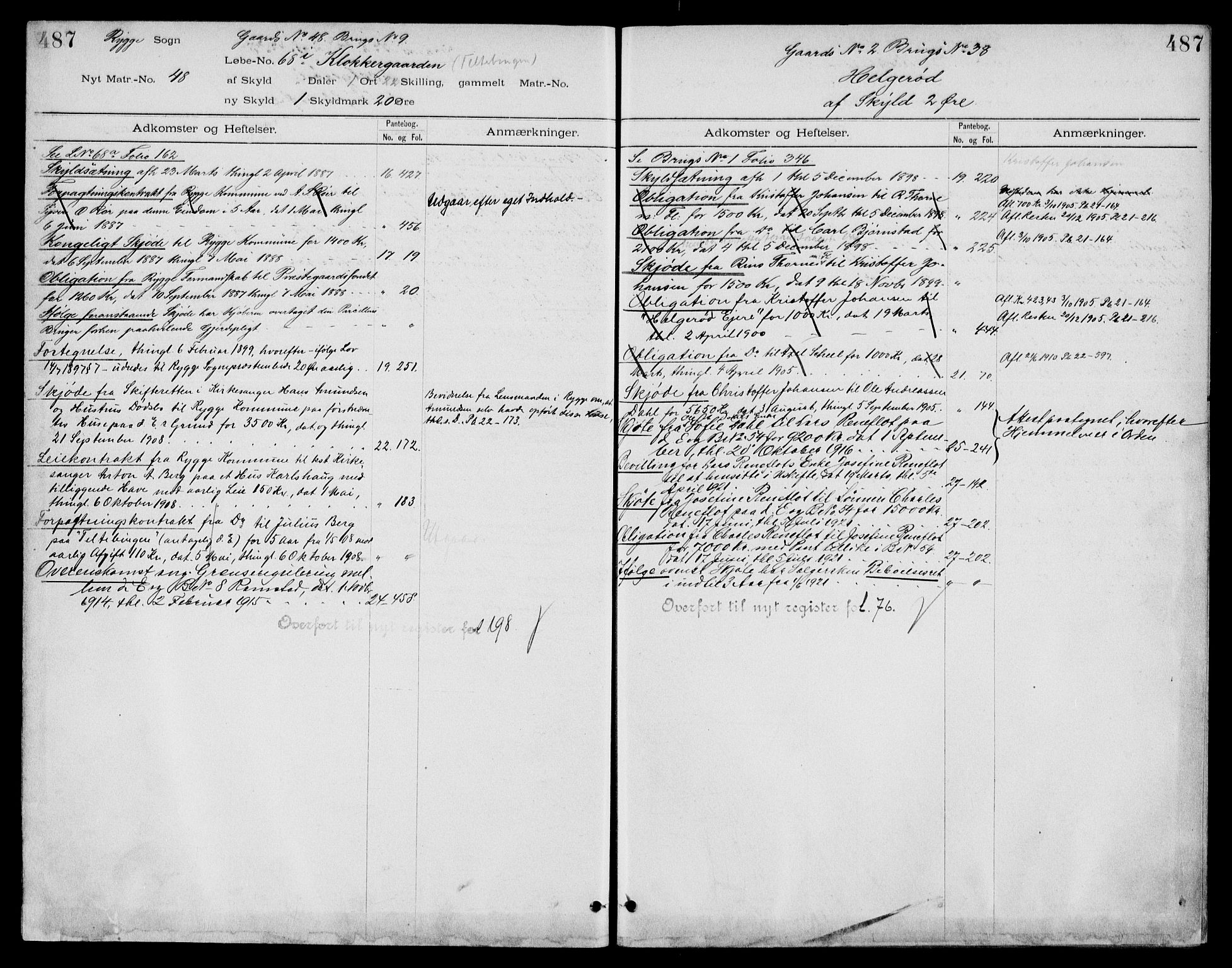 Moss sorenskriveri, SAO/A-10168: Panteregister nr. IV 3b, 1769-1926, s. 487