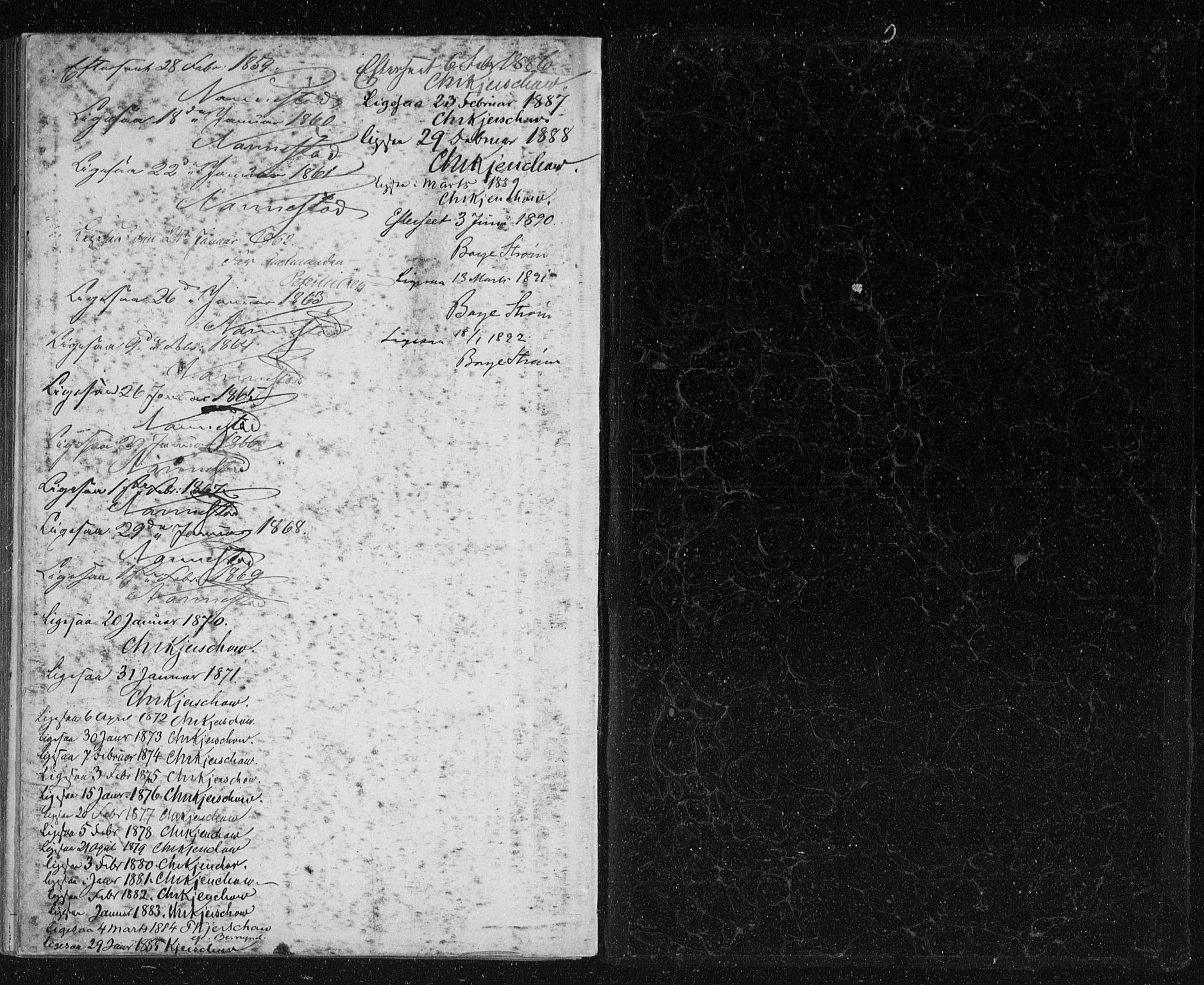 Uten arkivreferanse, SATØ/-: Dissenterprotokoll nr. DP 1, 1856-1892