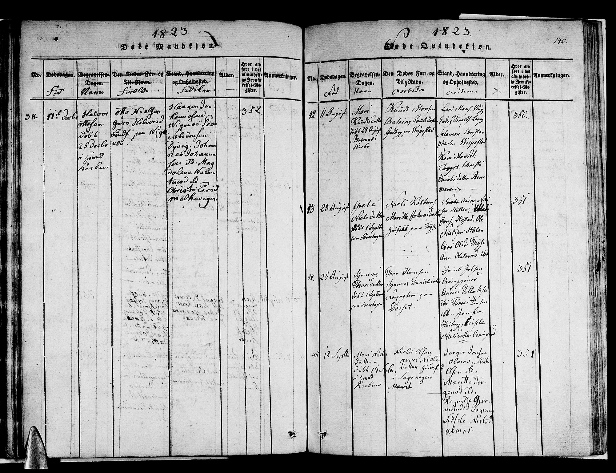 Stord sokneprestembete, SAB/A-78201/H/Haa: Ministerialbok nr. A 5, 1816-1825, s. 140