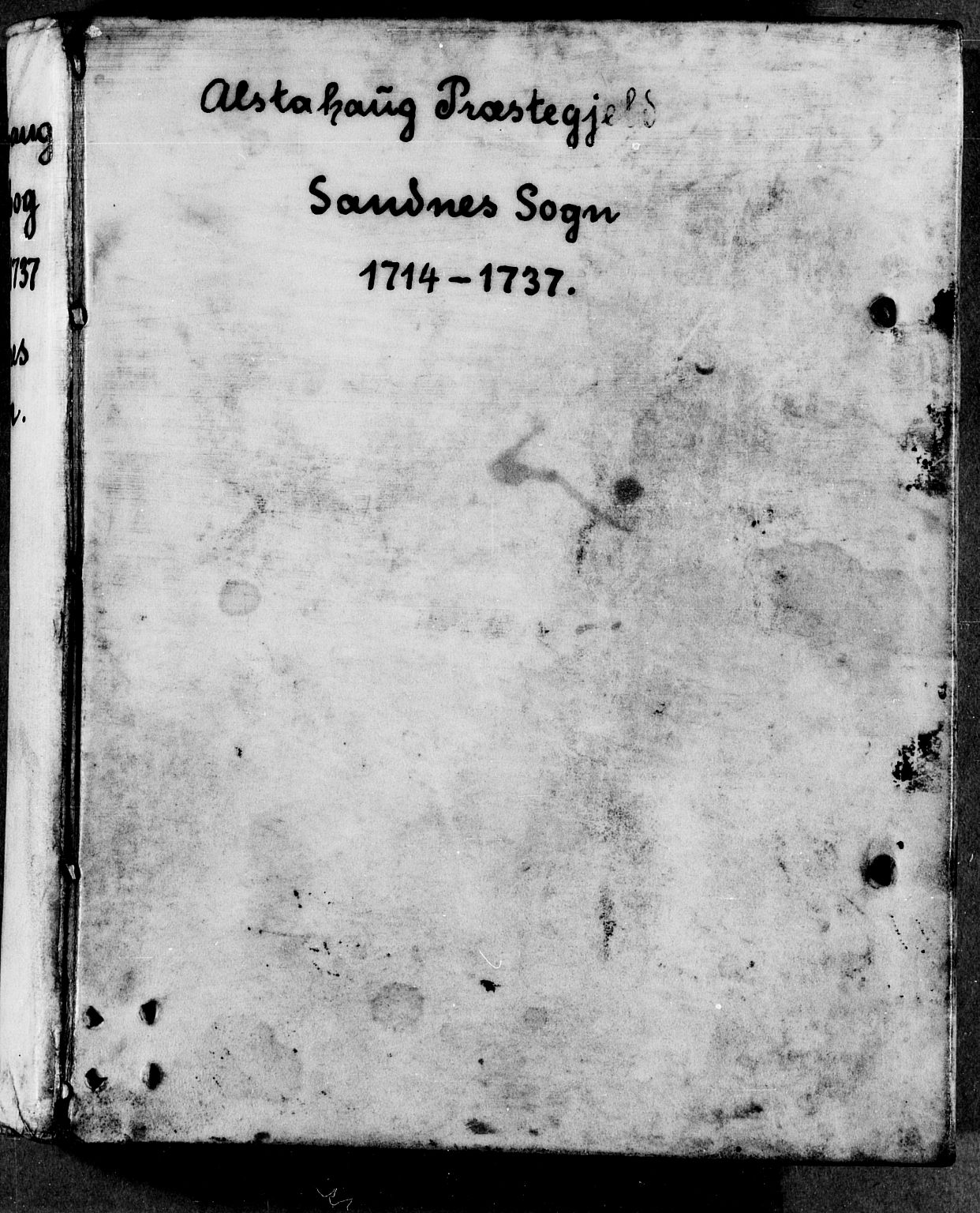 Ministerialprotokoller, klokkerbøker og fødselsregistre - Nordland, SAT/A-1459/831/L0470: Ministerialbok nr. 831A01, 1714-1737