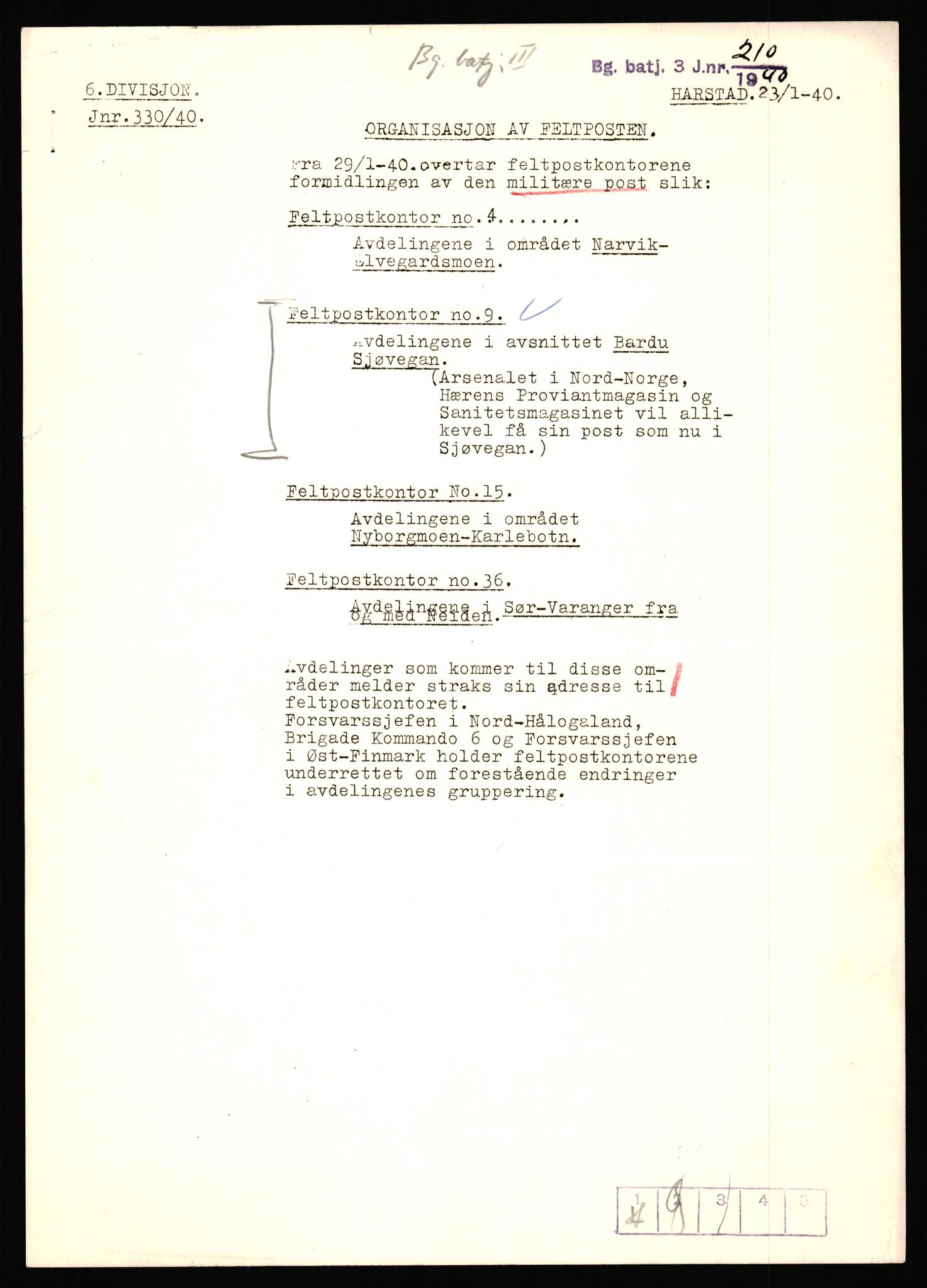 Forsvaret, Forsvarets krigshistoriske avdeling, AV/RA-RAFA-2017/Y/Yb/L0153: II-C-11-650  -  6. Divisjon: Bergartilleribataljon 3, 1940, s. 708