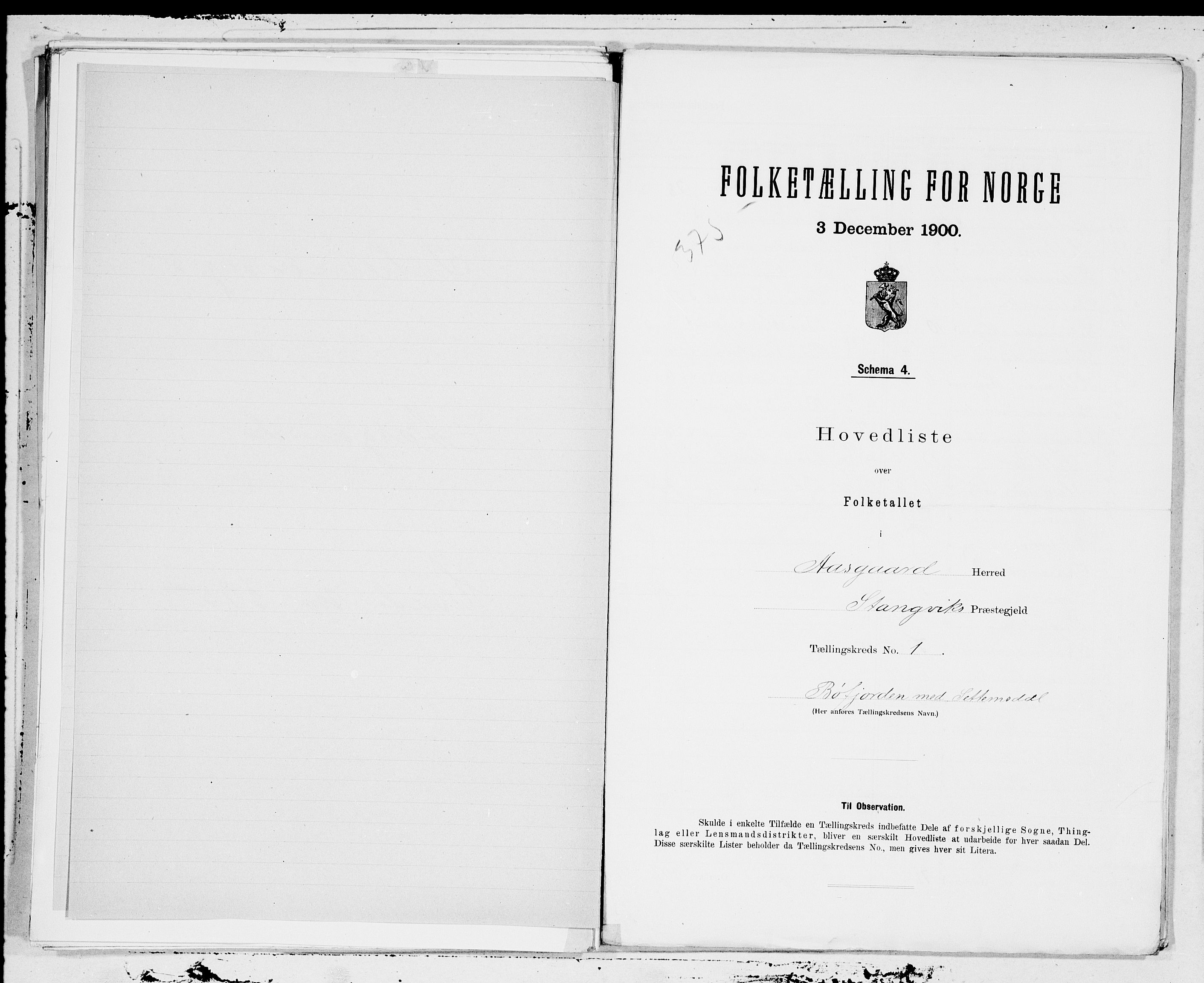 SAT, Folketelling 1900 for 1565 Åsskard herred, 1900, s. 2
