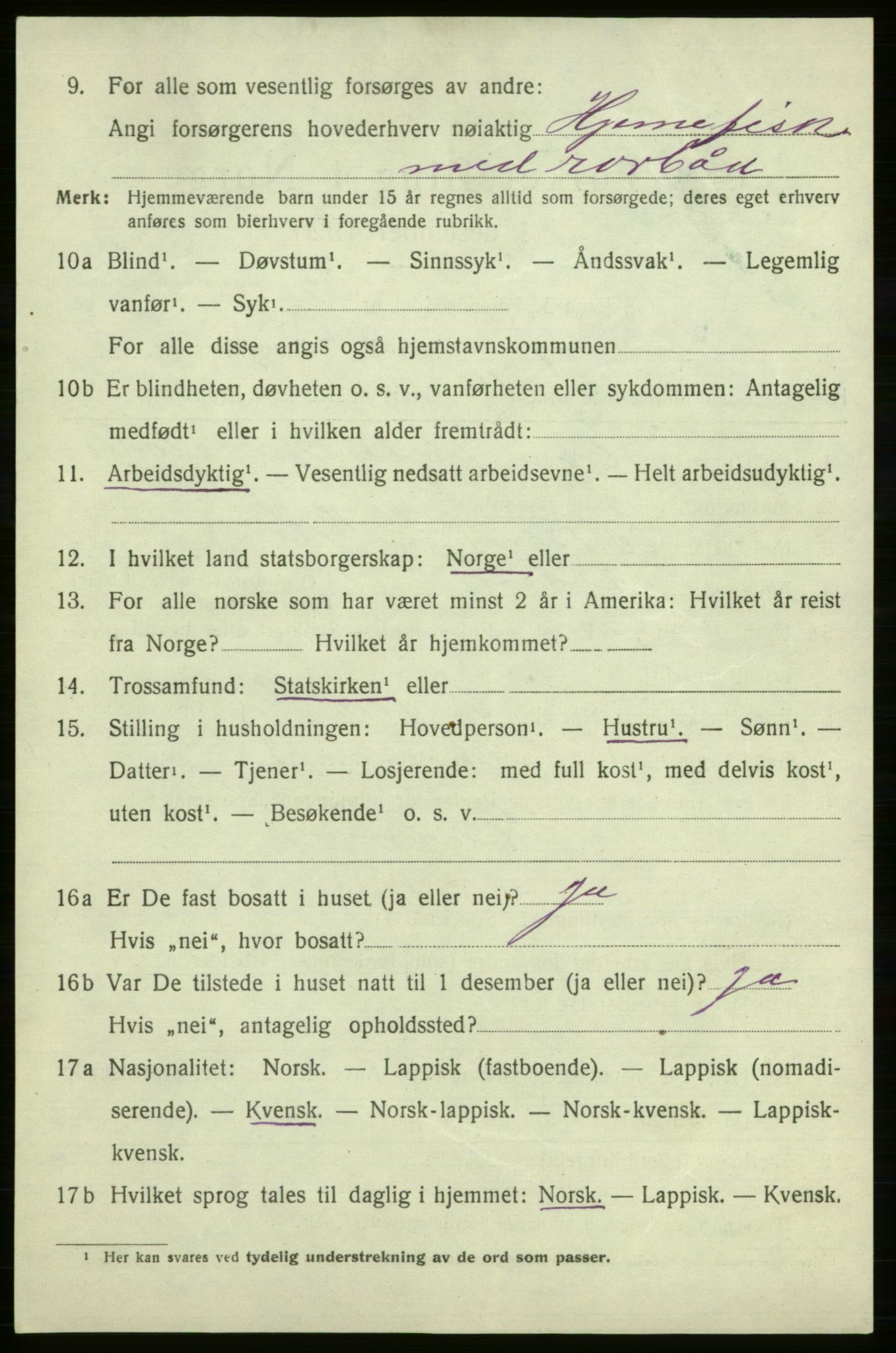 SATØ, Folketelling 1920 for 2018 Måsøy herred, 1920, s. 2617