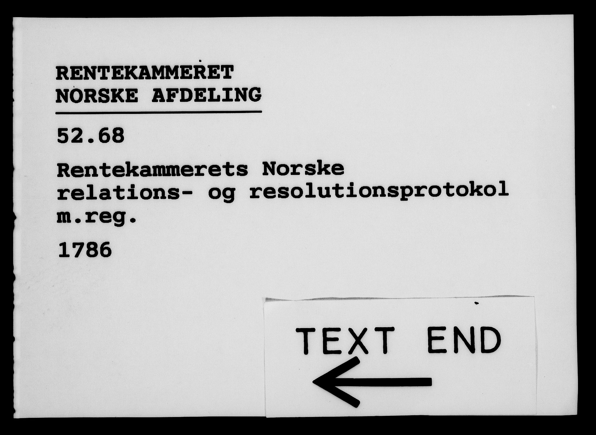 Rentekammeret, Kammerkanselliet, RA/EA-3111/G/Gf/Gfa/L0068: Norsk relasjons- og resolusjonsprotokoll (merket RK 52.68), 1786, s. 1094