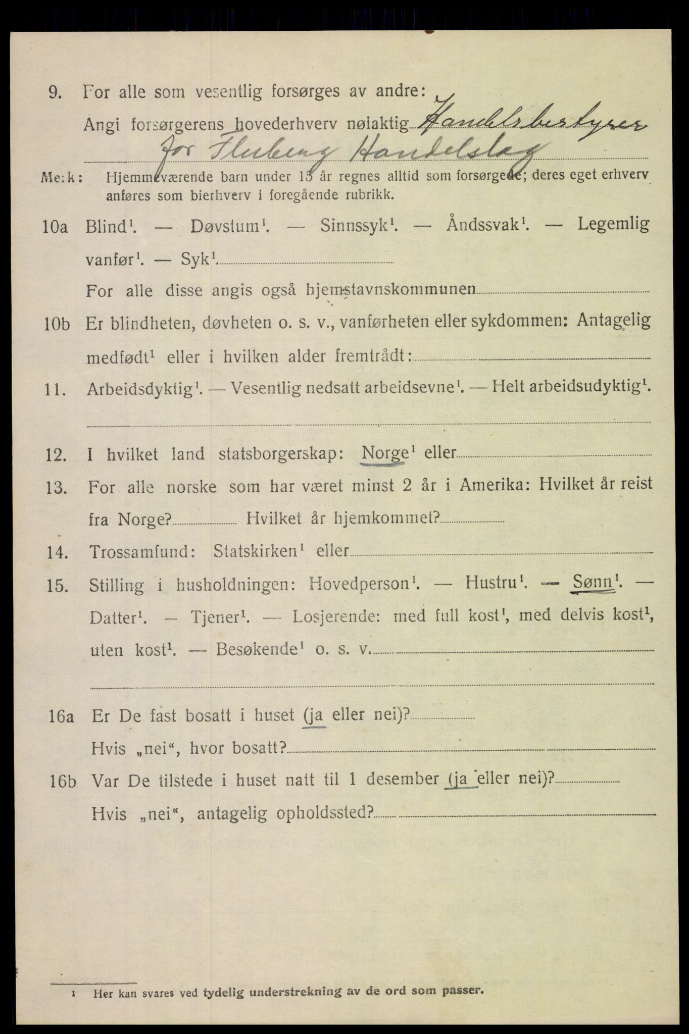 SAH, Folketelling 1920 for 0537 Fluberg herred, 1920, s. 5009