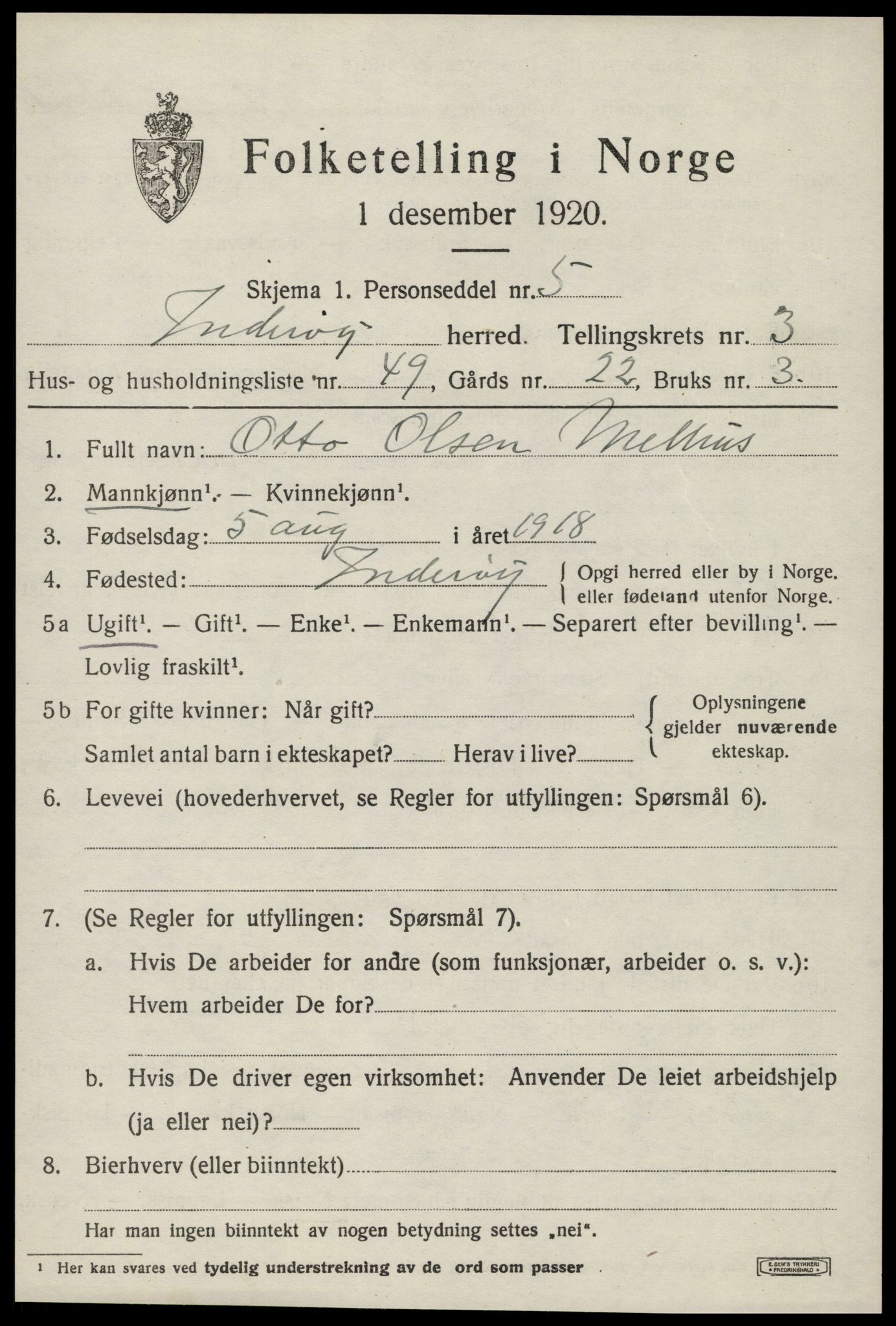 SAT, Folketelling 1920 for 1729 Inderøy herred, 1920, s. 3223