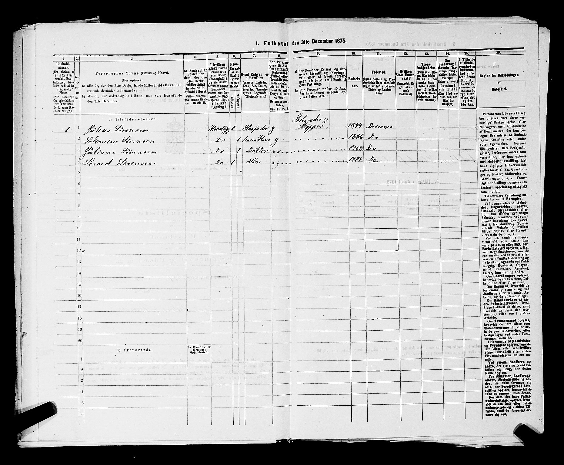 SAKO, Folketelling 1875 for 0602 Drammen kjøpstad, 1875, s. 3290