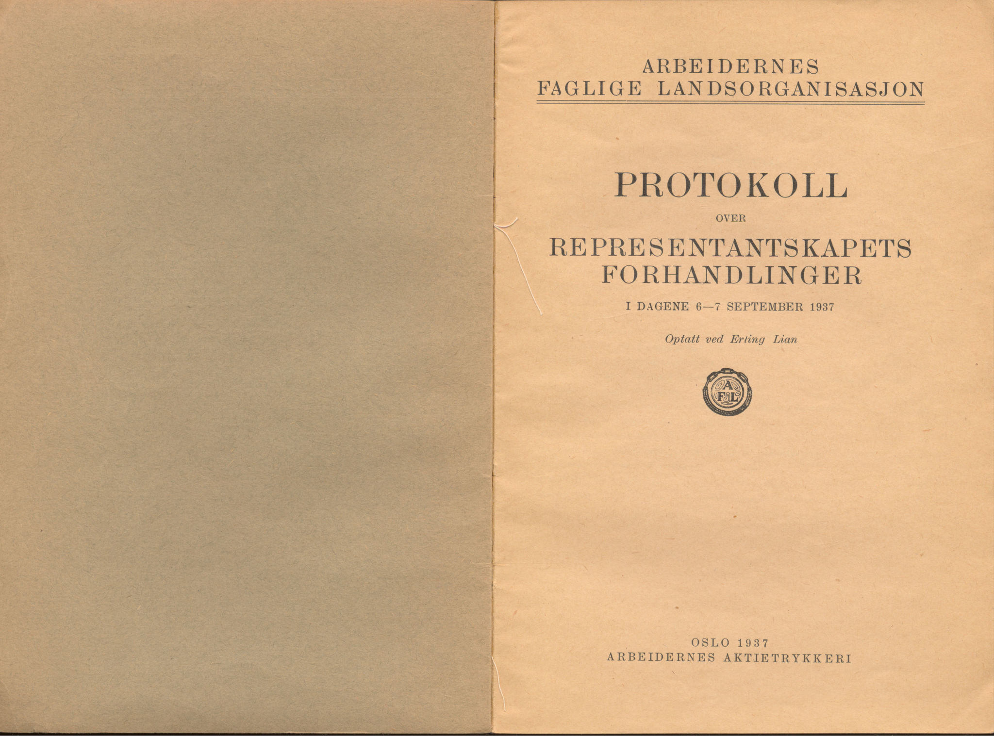 Landsorganisasjonen i Norge, AAB/ARK-1579, 1911-1953, s. 229