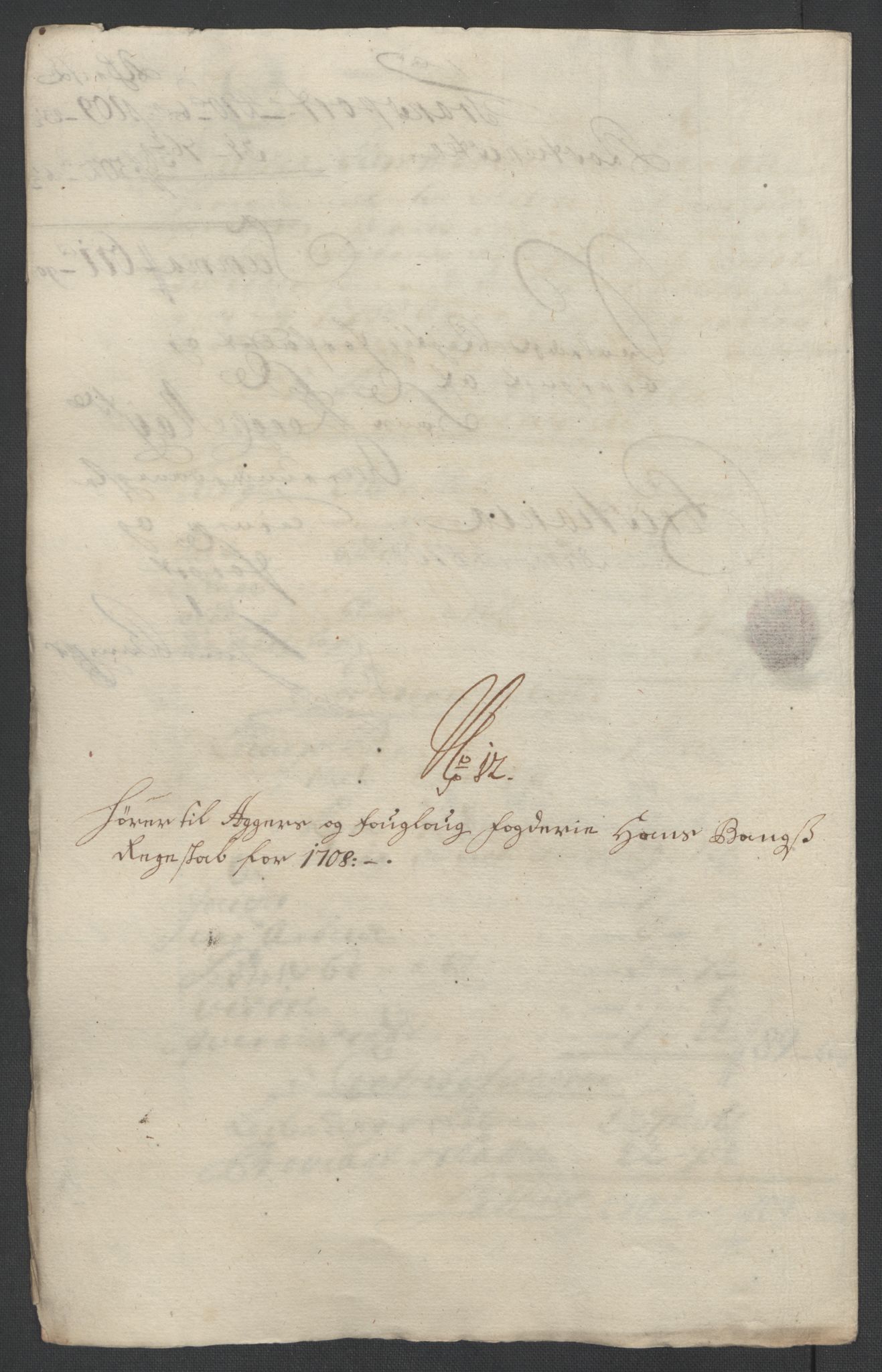 Rentekammeret inntil 1814, Reviderte regnskaper, Fogderegnskap, RA/EA-4092/R10/L0447: Fogderegnskap Aker og Follo, 1707-1709, s. 338