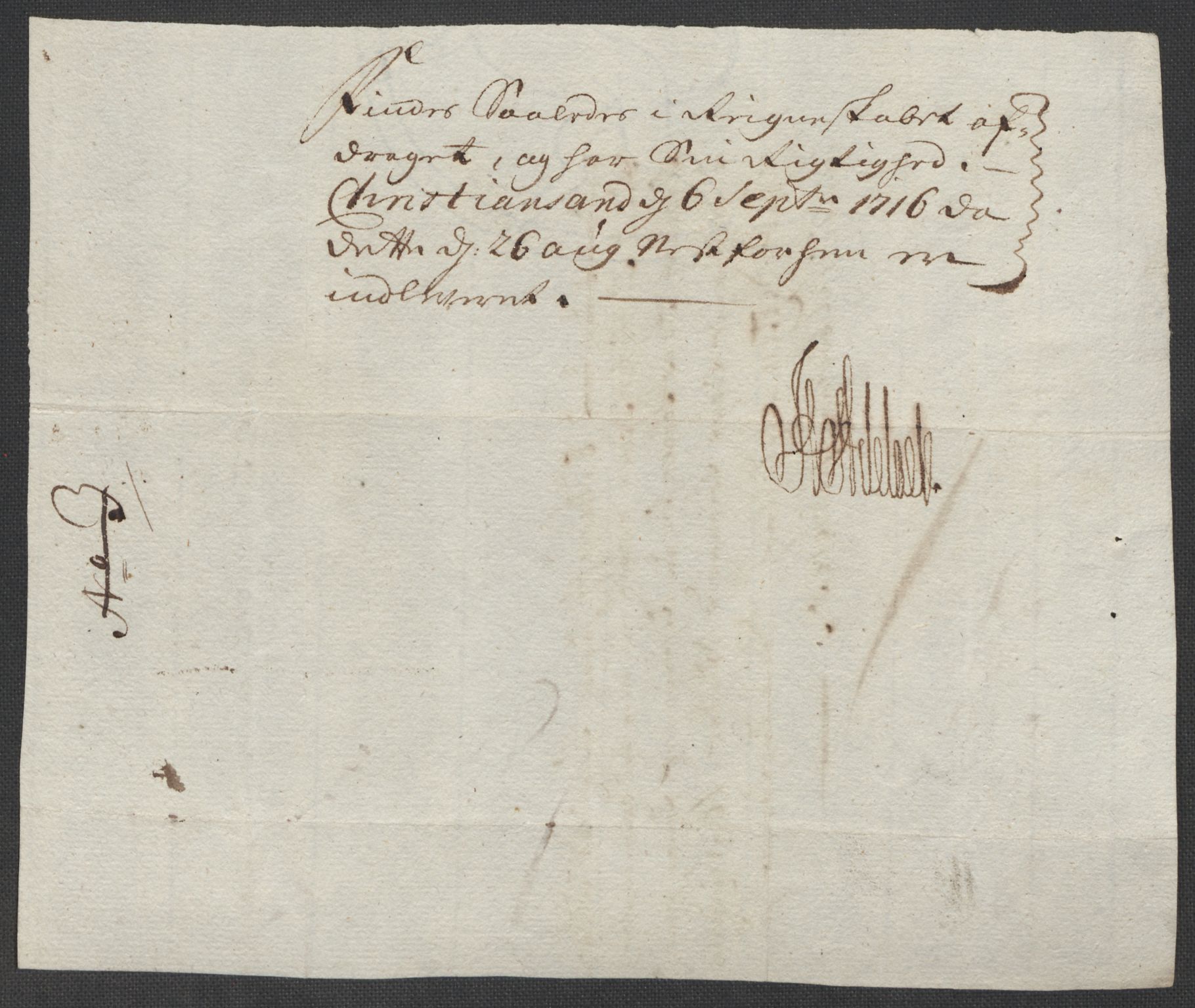 Rentekammeret inntil 1814, Reviderte regnskaper, Fogderegnskap, AV/RA-EA-4092/R39/L2323: Fogderegnskap Nedenes, 1715, s. 262