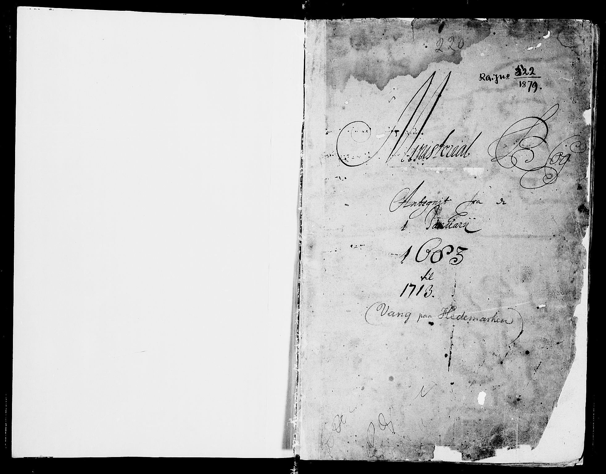 Vang prestekontor, Hedmark, AV/SAH-PREST-008/H/Ha/Haa/L0001: Ministerialbok nr. 1, 1683-1713