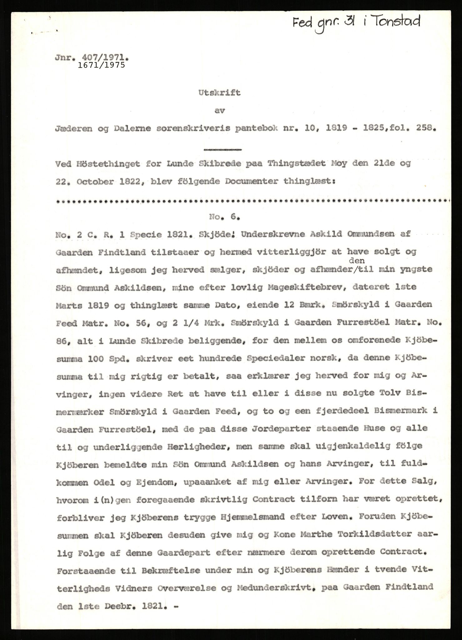 Statsarkivet i Stavanger, AV/SAST-A-101971/03/Y/Yj/L0103: Avskrifter sortert etter gårdsnavn: Bjunes - Kulien (Vest-Agder), 1750-1930, s. 220