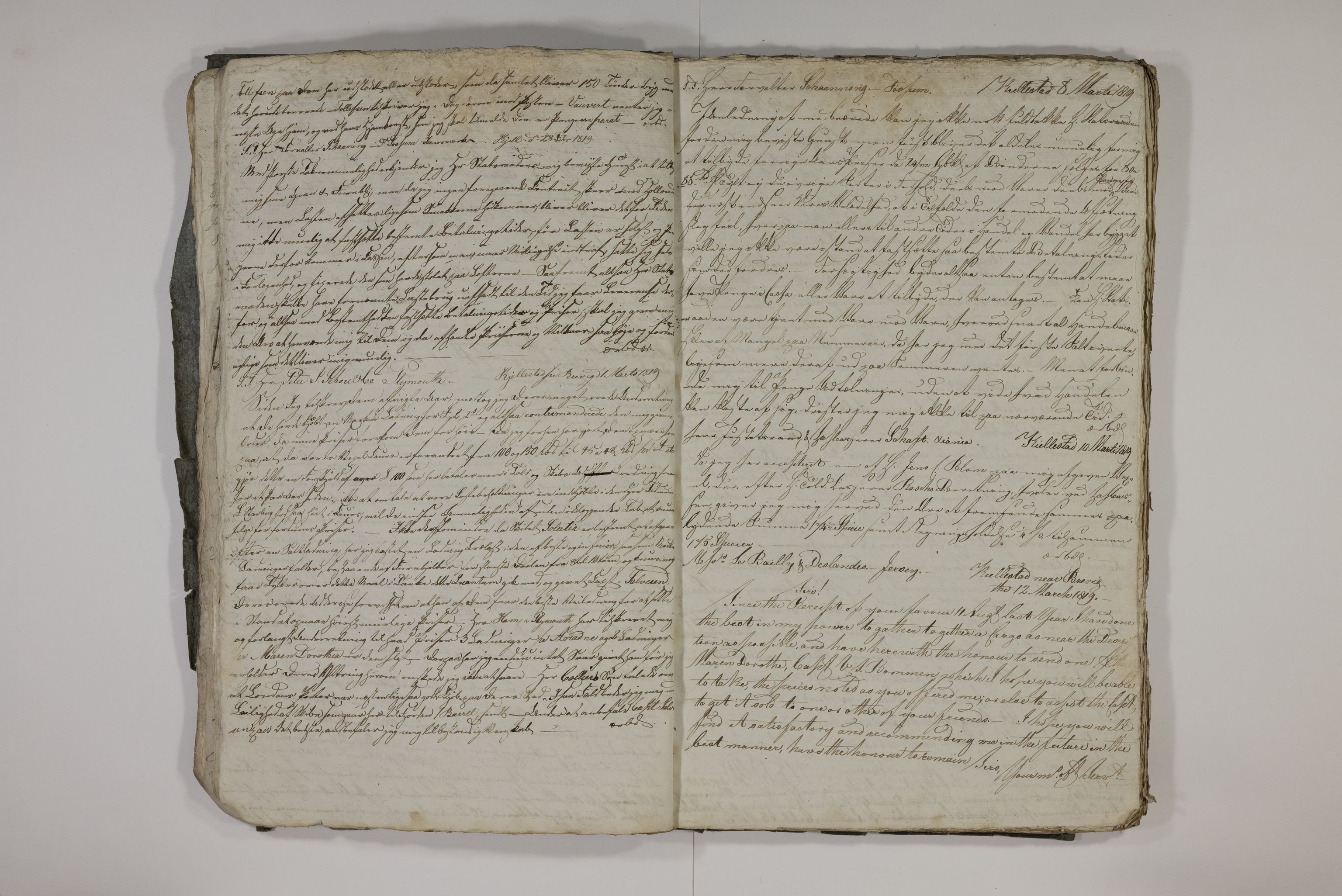 Blehr/ Kjellestad, TEMU/TGM-A-1212/B/L0003: Copiebog, 1817-1820, s. 19