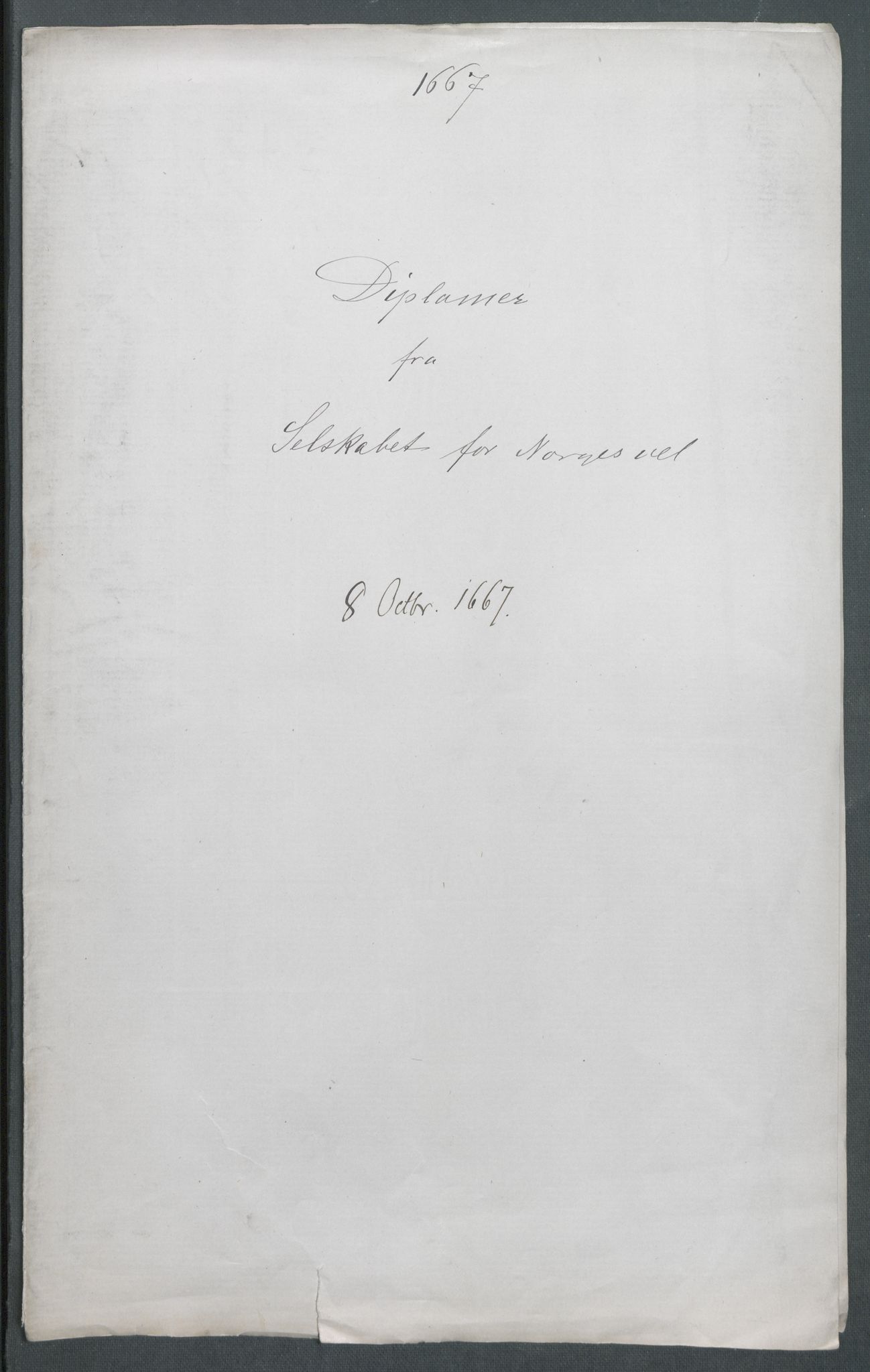 Riksarkivets diplomsamling, AV/RA-EA-5965/F02/L0171: Dokumenter, 1667-1670, s. 78
