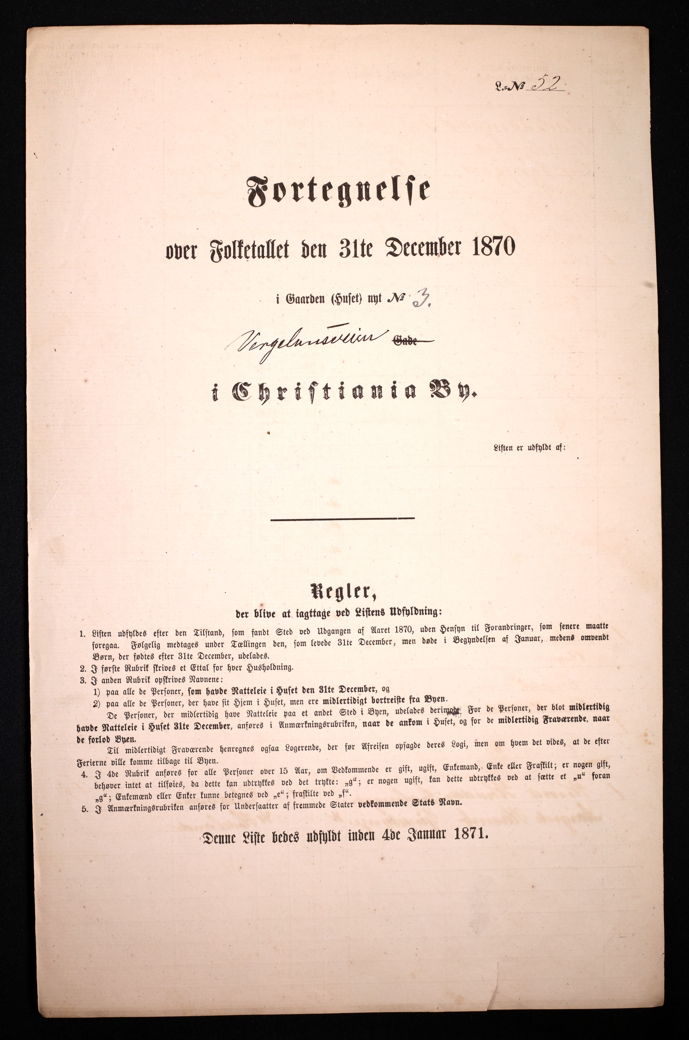 RA, Folketelling 1870 for 0301 Kristiania kjøpstad, 1870, s. 4607