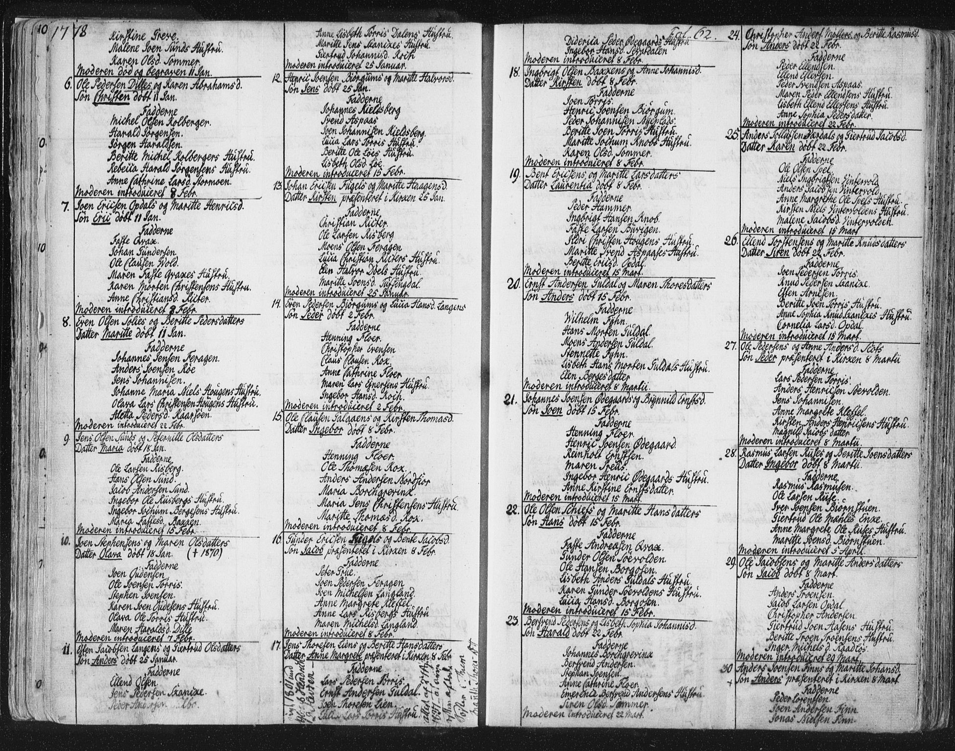 Ministerialprotokoller, klokkerbøker og fødselsregistre - Sør-Trøndelag, SAT/A-1456/681/L0926: Ministerialbok nr. 681A04, 1767-1797, s. 62