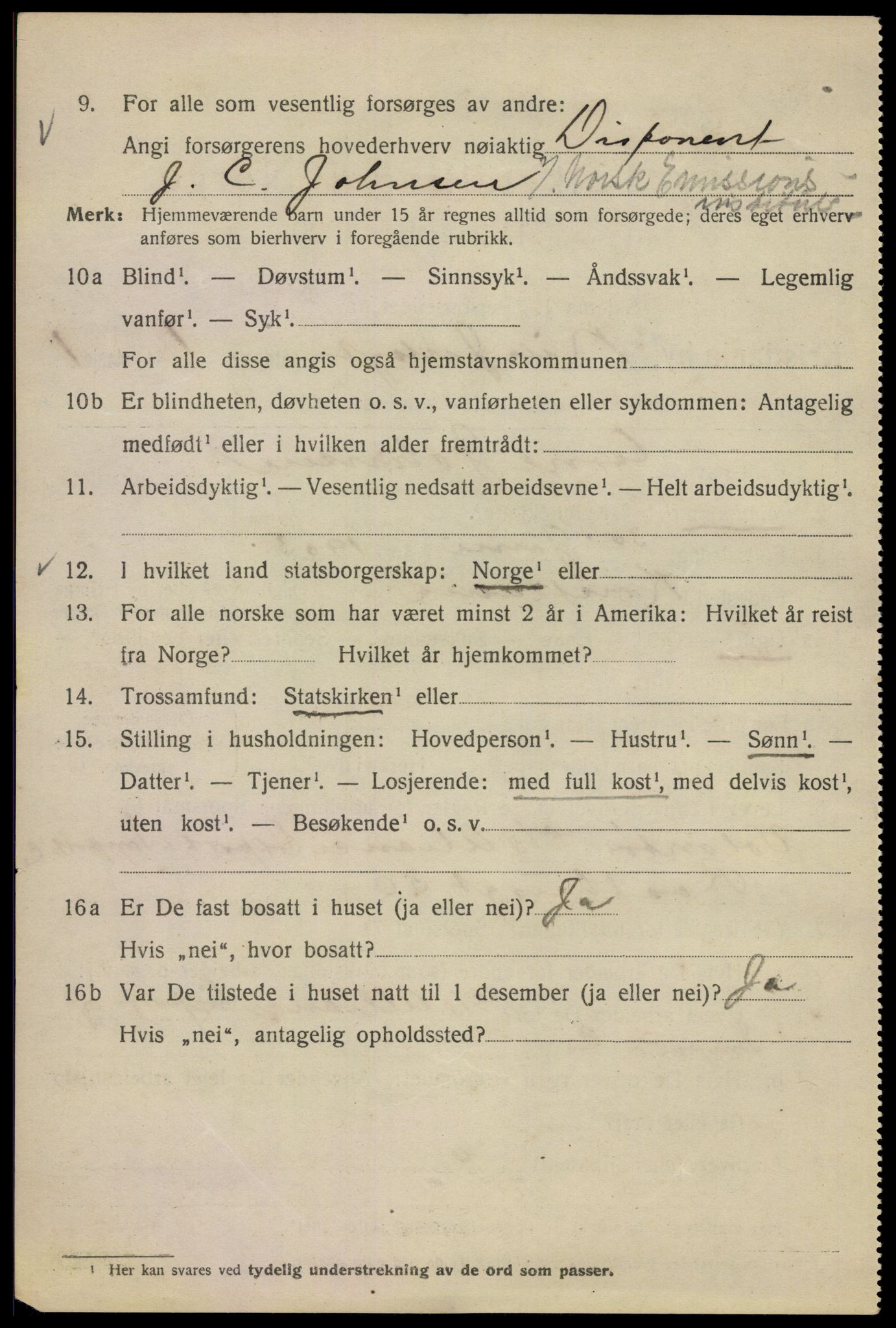 SAO, Folketelling 1920 for 0301 Kristiania kjøpstad, 1920, s. 414026