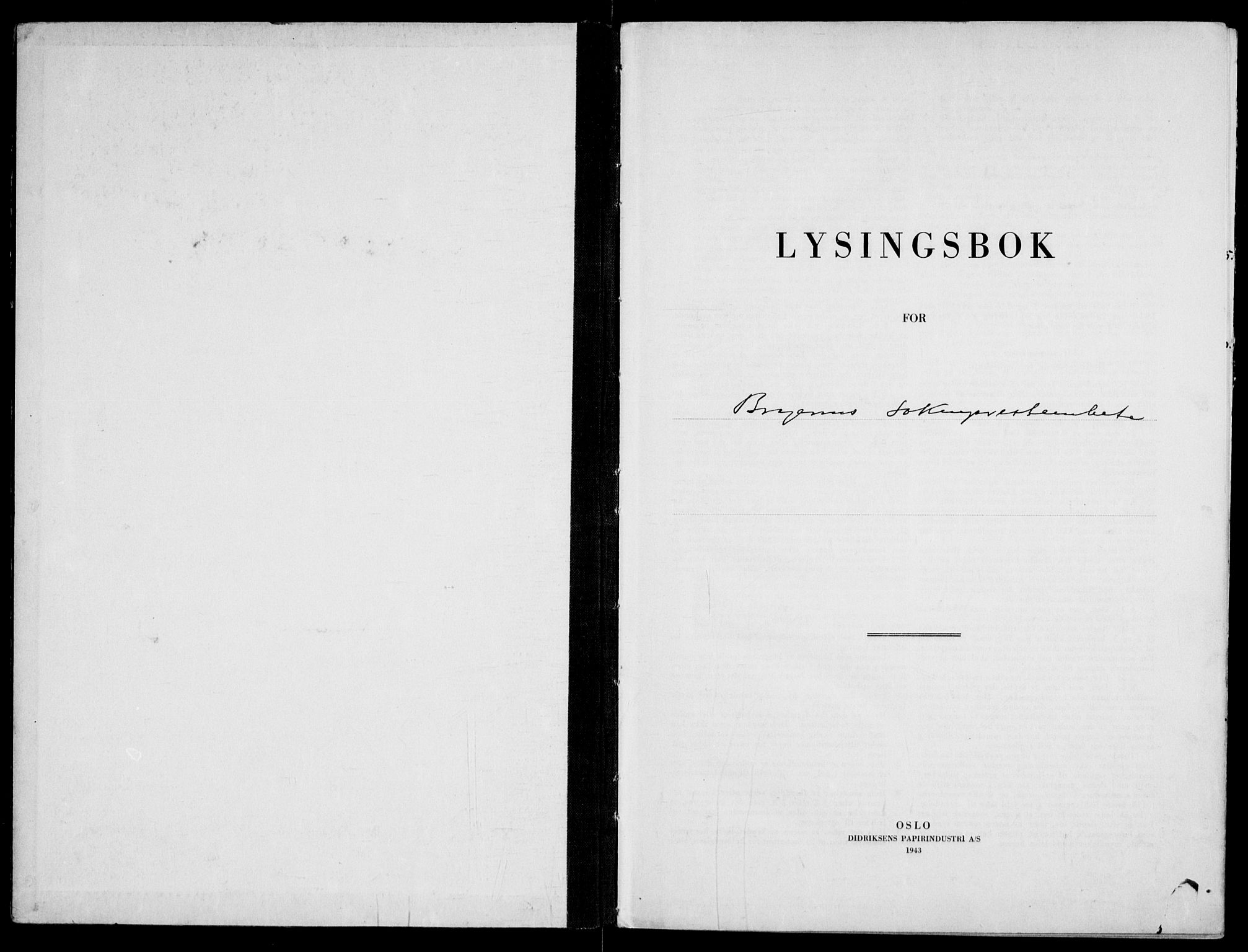 Bragernes kirkebøker, SAKO/A-6/H/Ha/L0016: Lysningsprotokoll nr. 16, 1946-1951