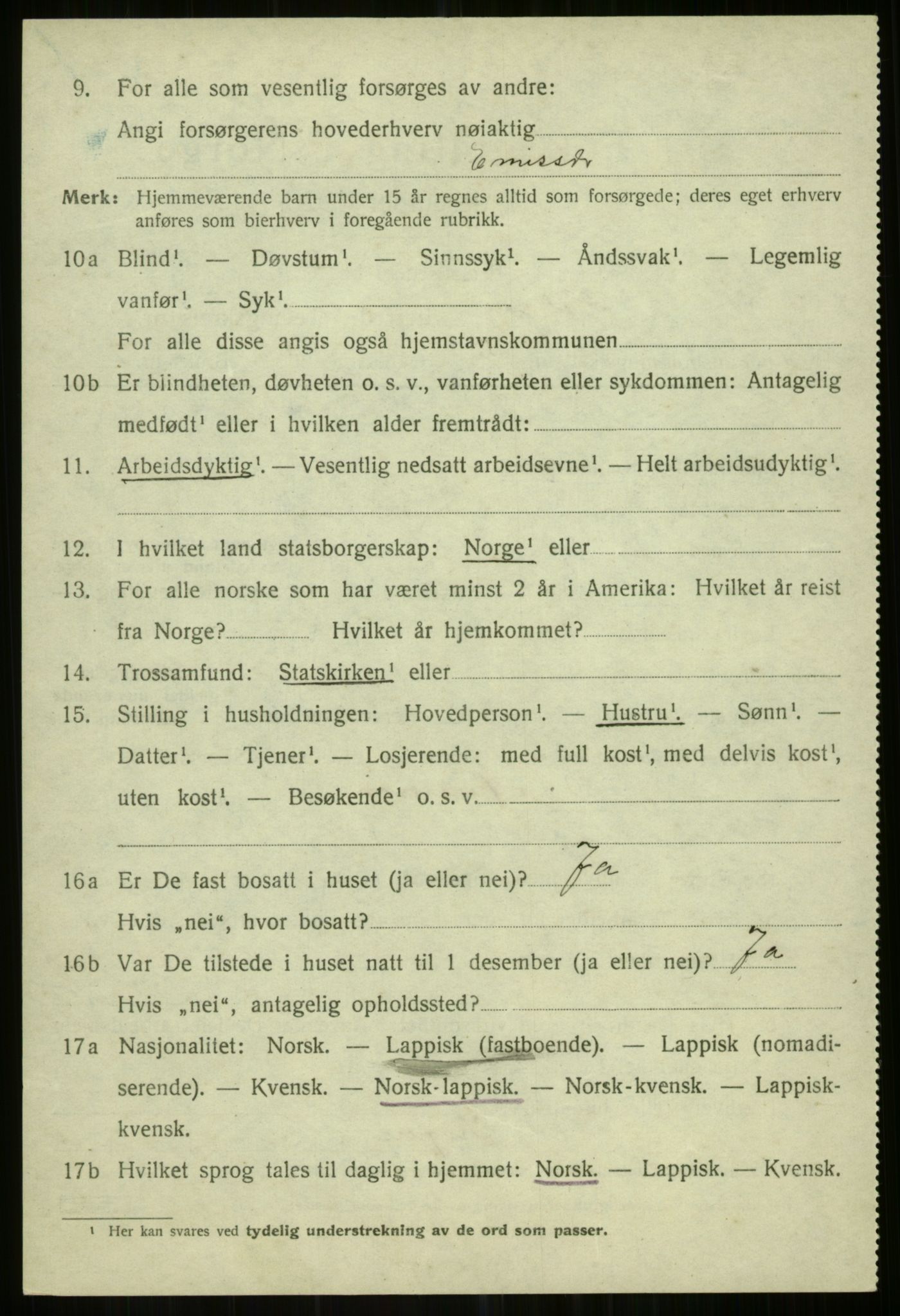 SATØ, Folketelling 1920 for 1935 Helgøy herred, 1920, s. 1148