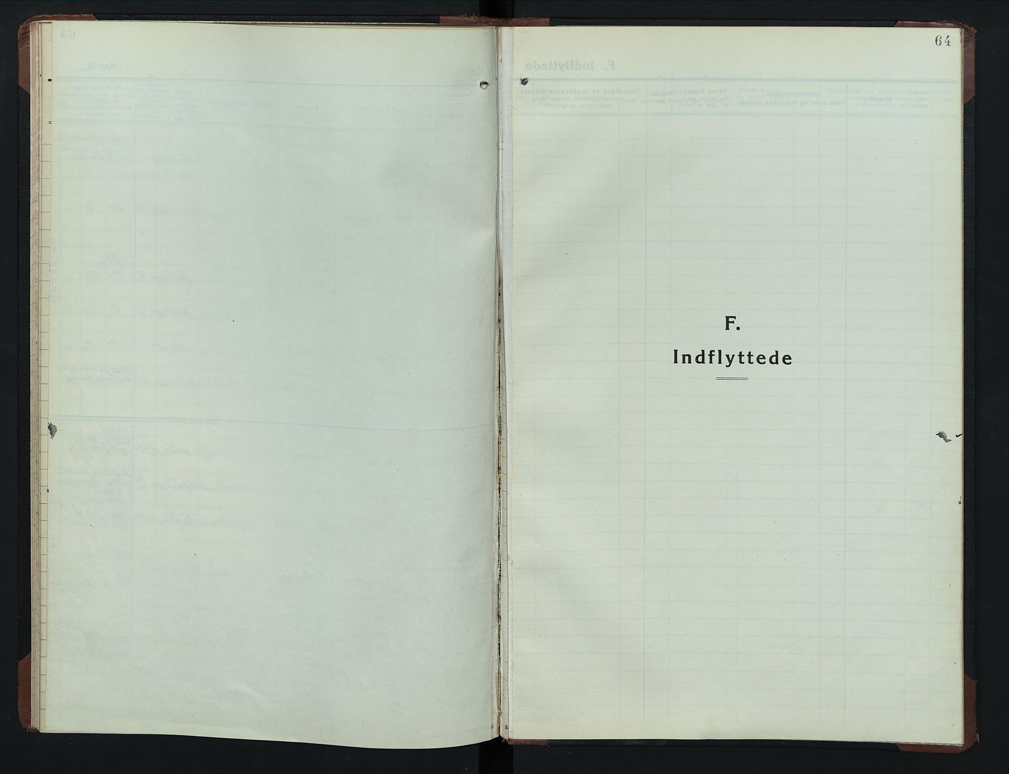 Sollia prestekontor, SAH/PREST-050/H/Ha/Hab/L0003: Klokkerbok nr. 3, 1914-1949, s. 64