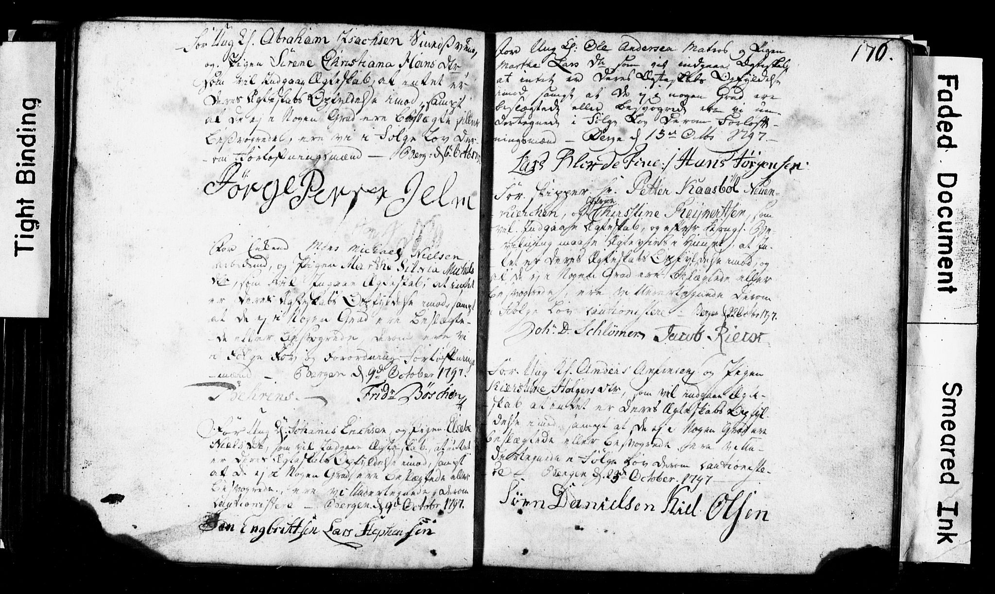Korskirken sokneprestembete, SAB/A-76101: Forlovererklæringer nr. II.5.1, 1776-1816, s. 170