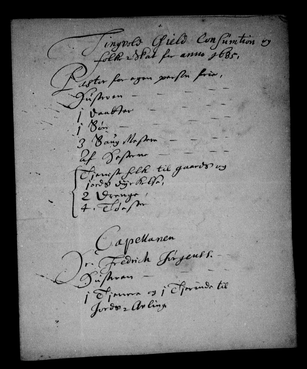 Rentekammeret inntil 1814, Reviderte regnskaper, Stiftamtstueregnskaper, Trondheim stiftamt og Nordland amt, AV/RA-EA-6044/R/Rg/L0081: Trondheim stiftamt og Nordland amt, 1685