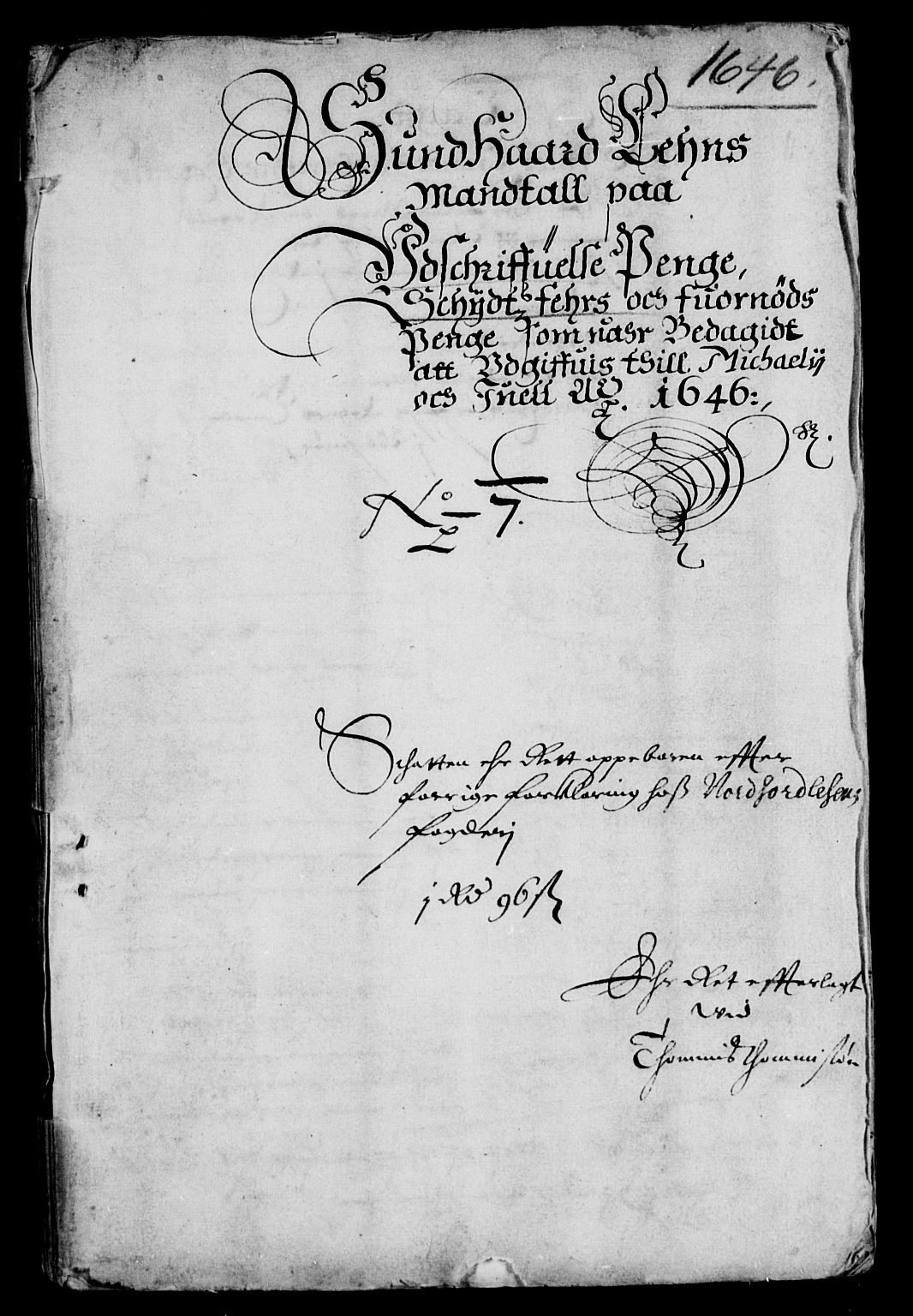 Rentekammeret inntil 1814, Reviderte regnskaper, Lensregnskaper, RA/EA-5023/R/Rb/Rbt/L0106: Bergenhus len, 1646