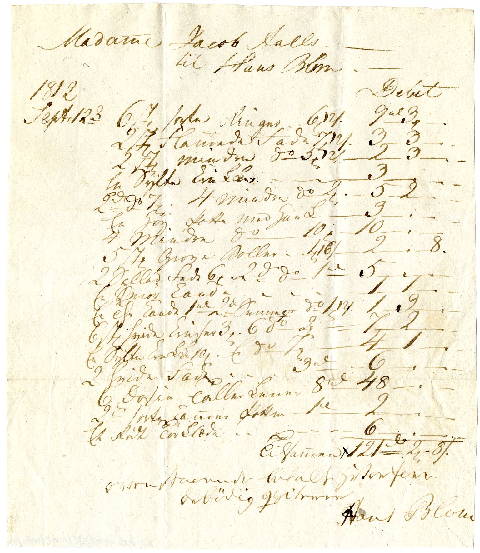 Diderik Maria Aalls brevsamling, NF/Ark-1023/F/L0002: D.M. Aalls brevsamling. B - C, 1799-1889, s. 34