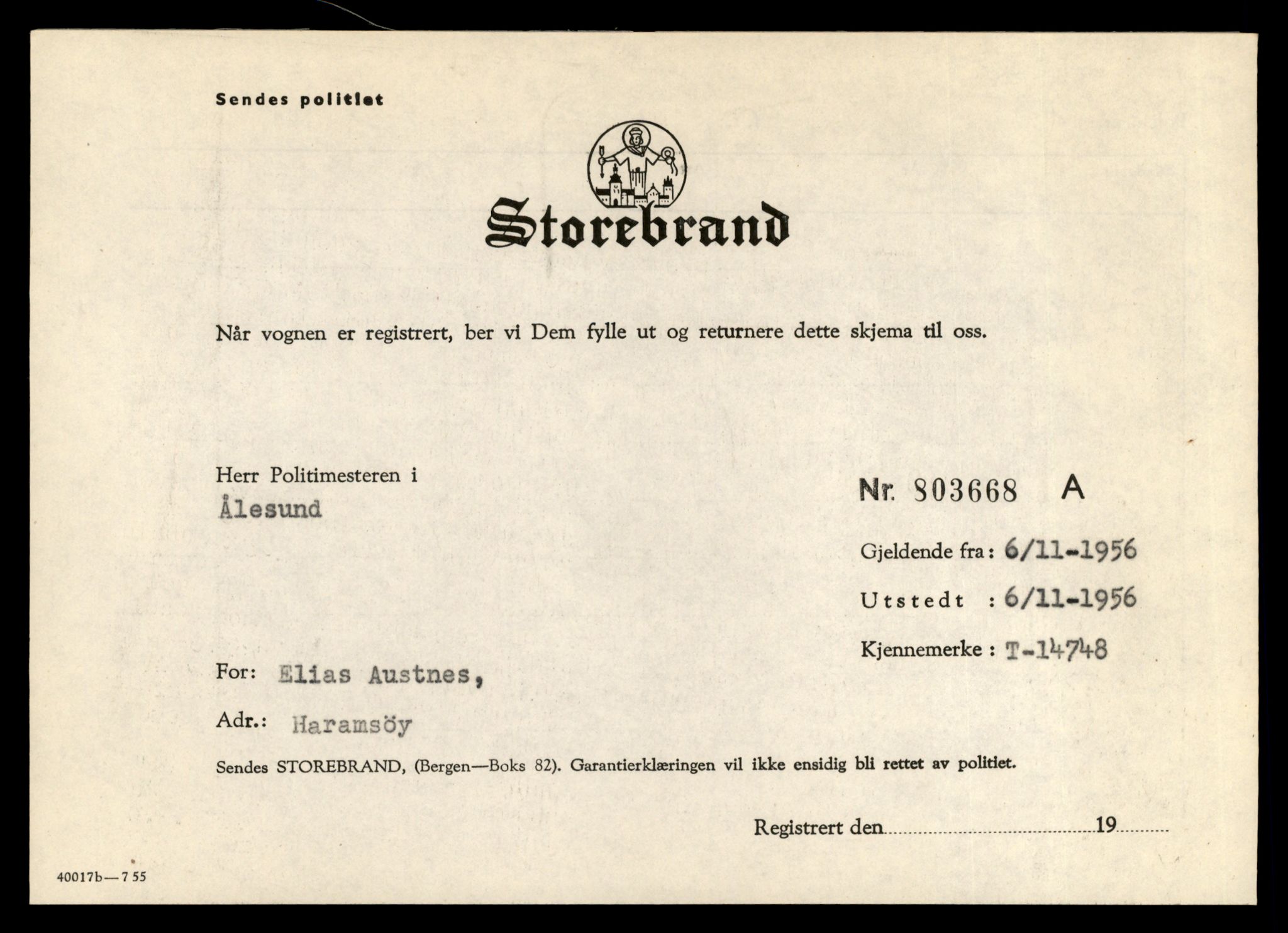 Møre og Romsdal vegkontor - Ålesund trafikkstasjon, AV/SAT-A-4099/F/Fe/L0048: Registreringskort for kjøretøy T 14721 - T 14863, 1927-1998, s. 581