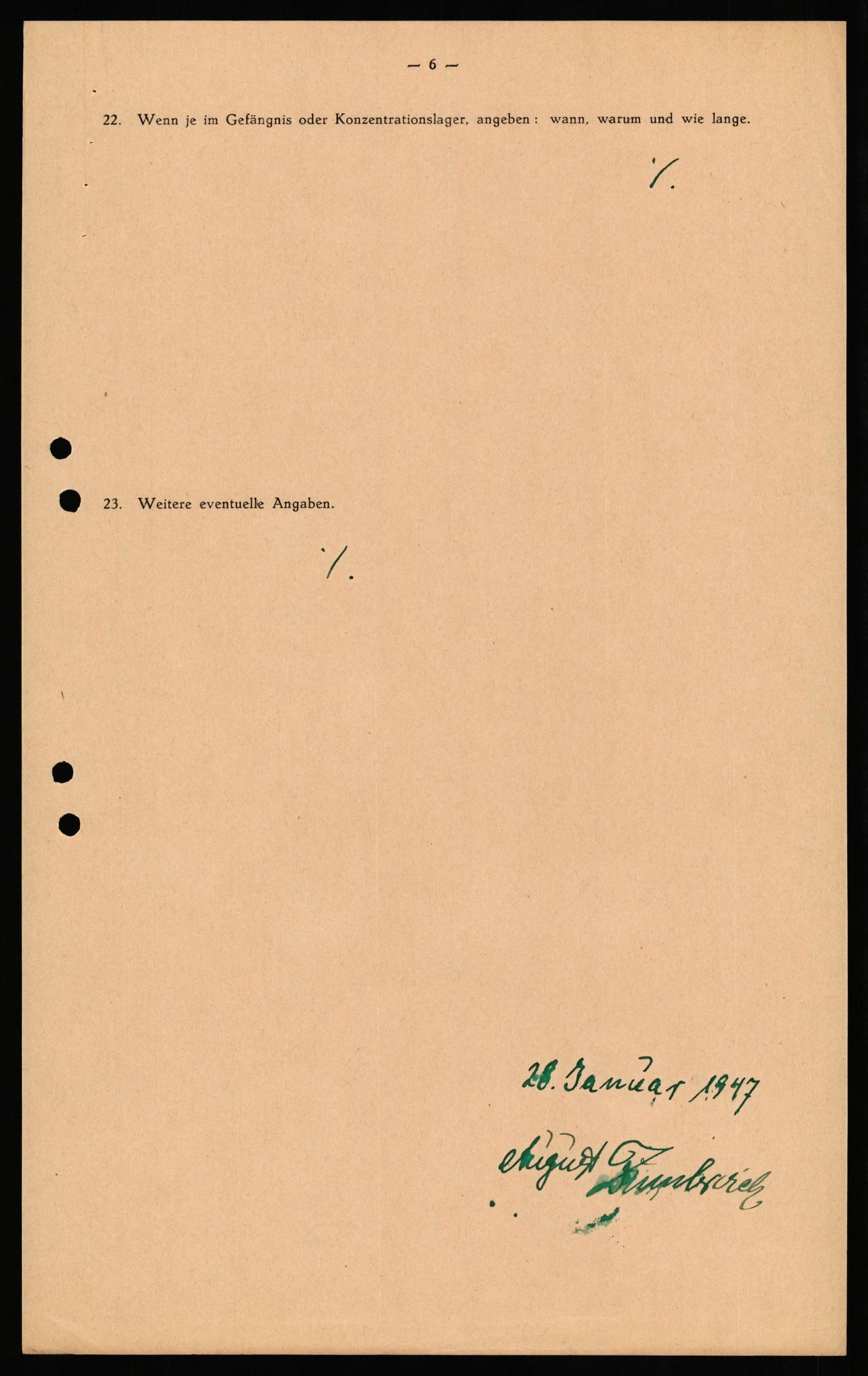 Forsvaret, Forsvarets overkommando II, AV/RA-RAFA-3915/D/Db/L0037: CI Questionaires. Tyske okkupasjonsstyrker i Norge. Tyskere., 1945-1946, s. 483