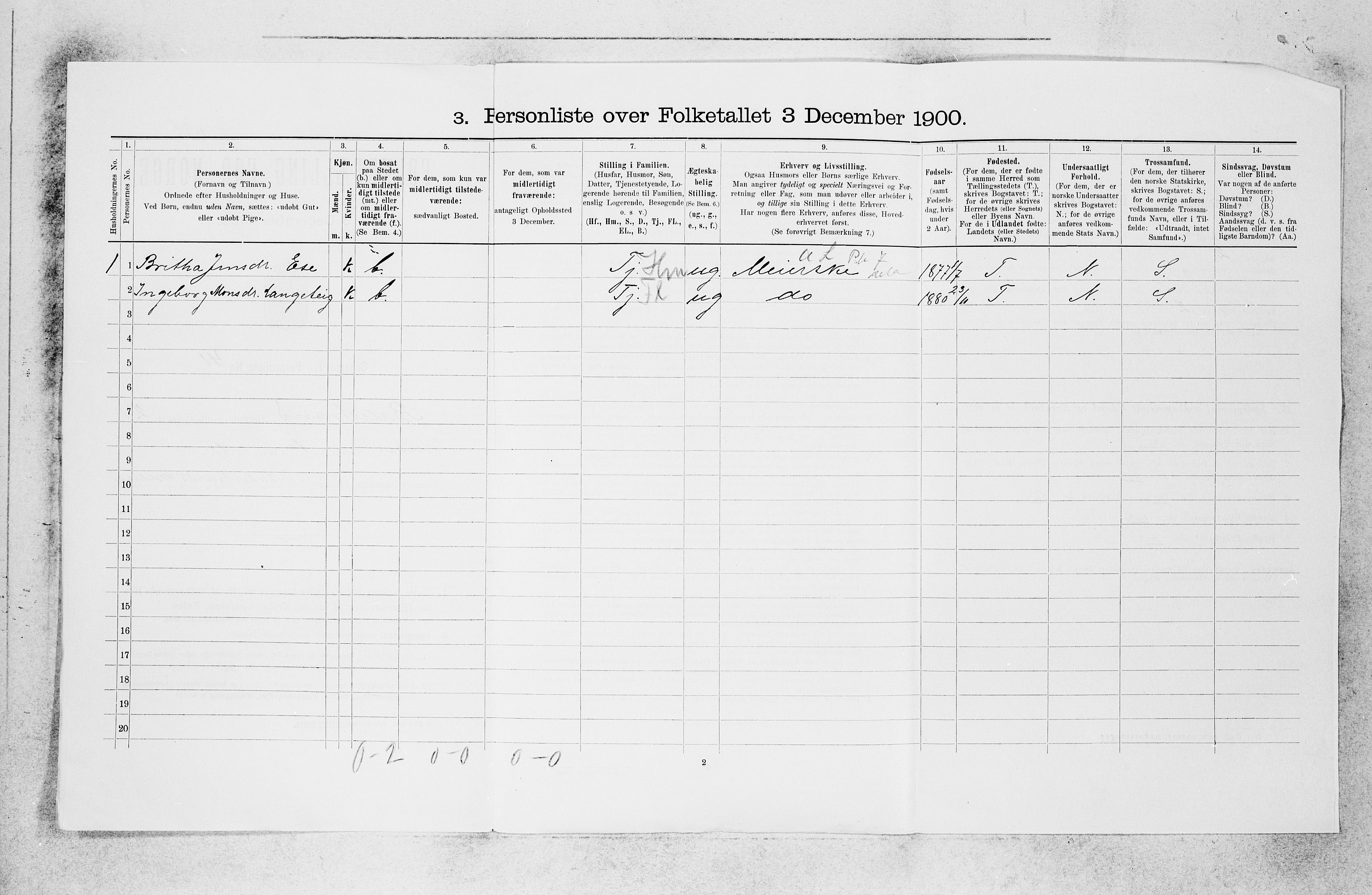 SAB, Folketelling 1900 for 1418 Balestrand herred, 1900, s. 35