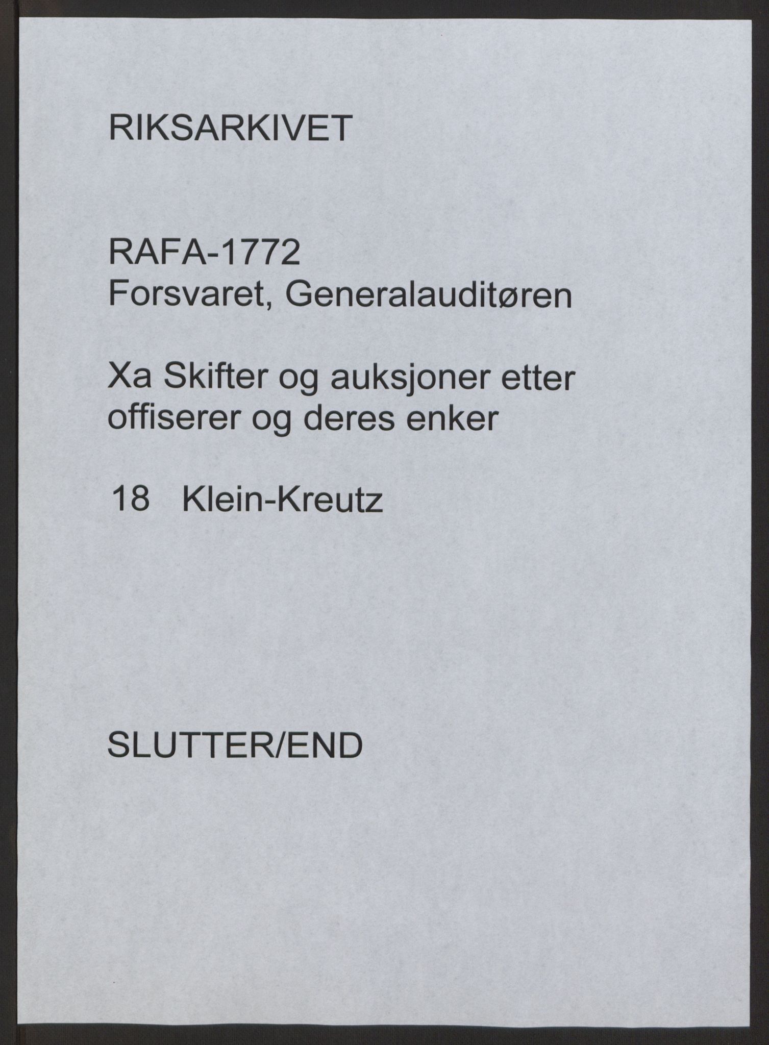 Forsvaret, Generalauditøren, AV/RA-RAFA-1772/F/Fj/Fja/L0018b: --, 1759-1824, s. 552