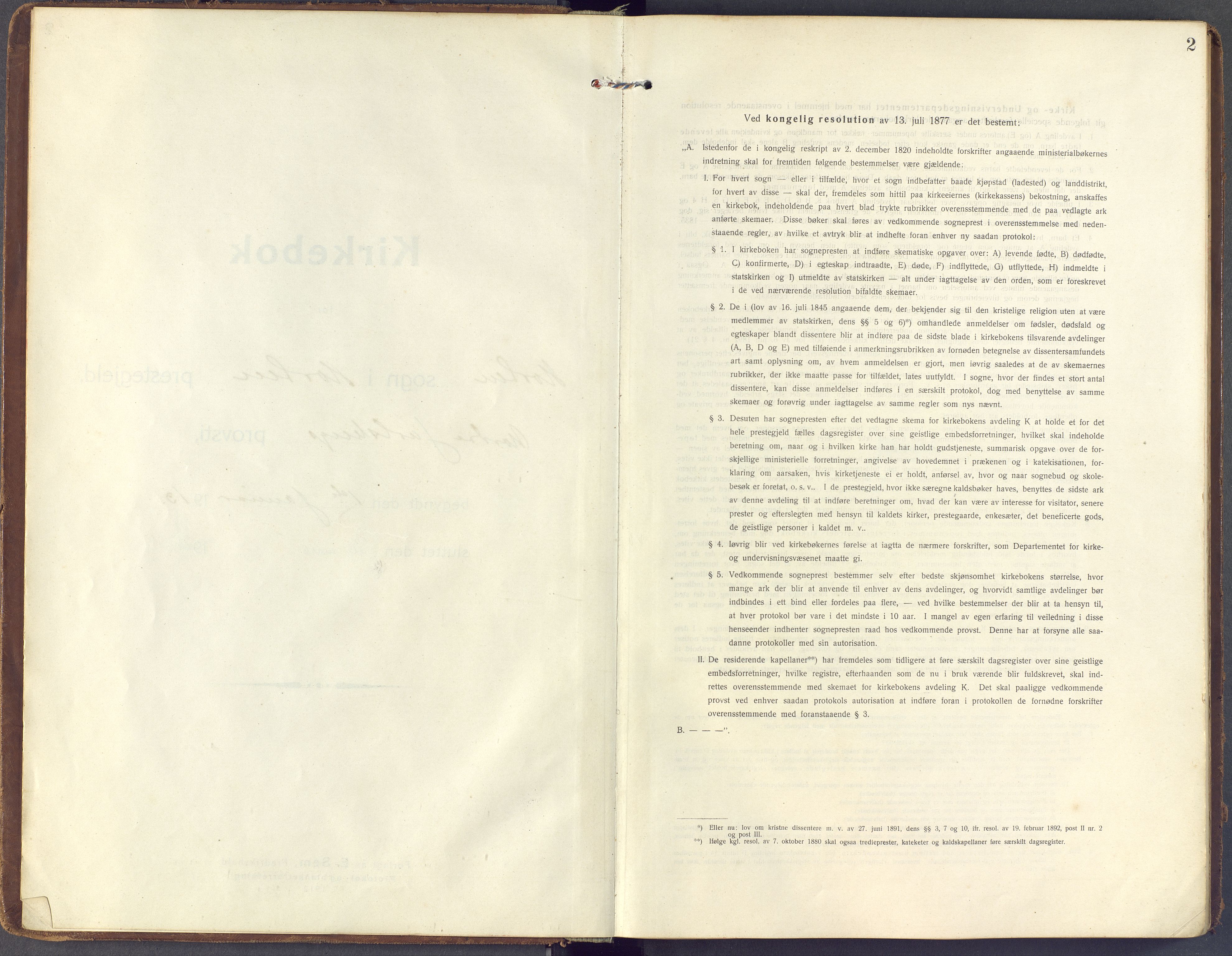 Horten kirkebøker, SAKO/A-348/F/Fa/L0007: Ministerialbok nr. 7, 1913-1926, s. 2