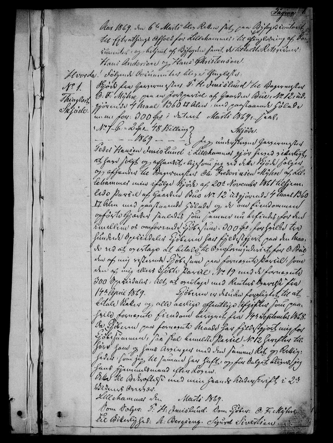 Lillehammer byfogd og byskriver, AV/SAH-TING-040/H/Hb/L0002: Pantebok nr. 2, 1869-1880, s. 0-1