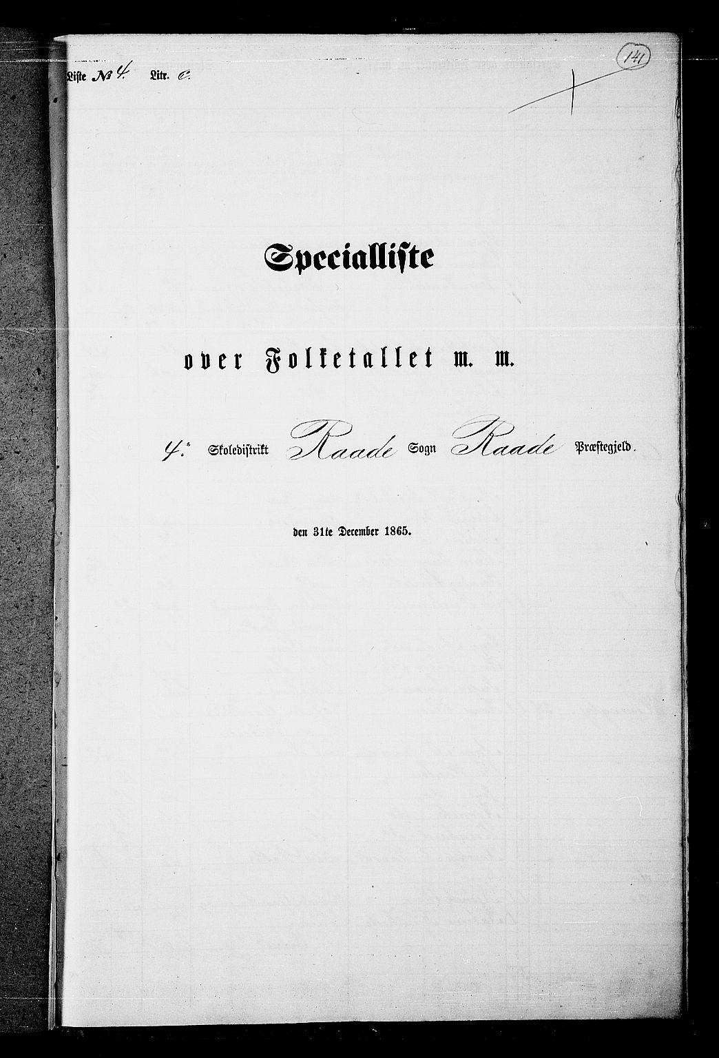 RA, Folketelling 1865 for 0135P Råde prestegjeld, 1865, s. 128