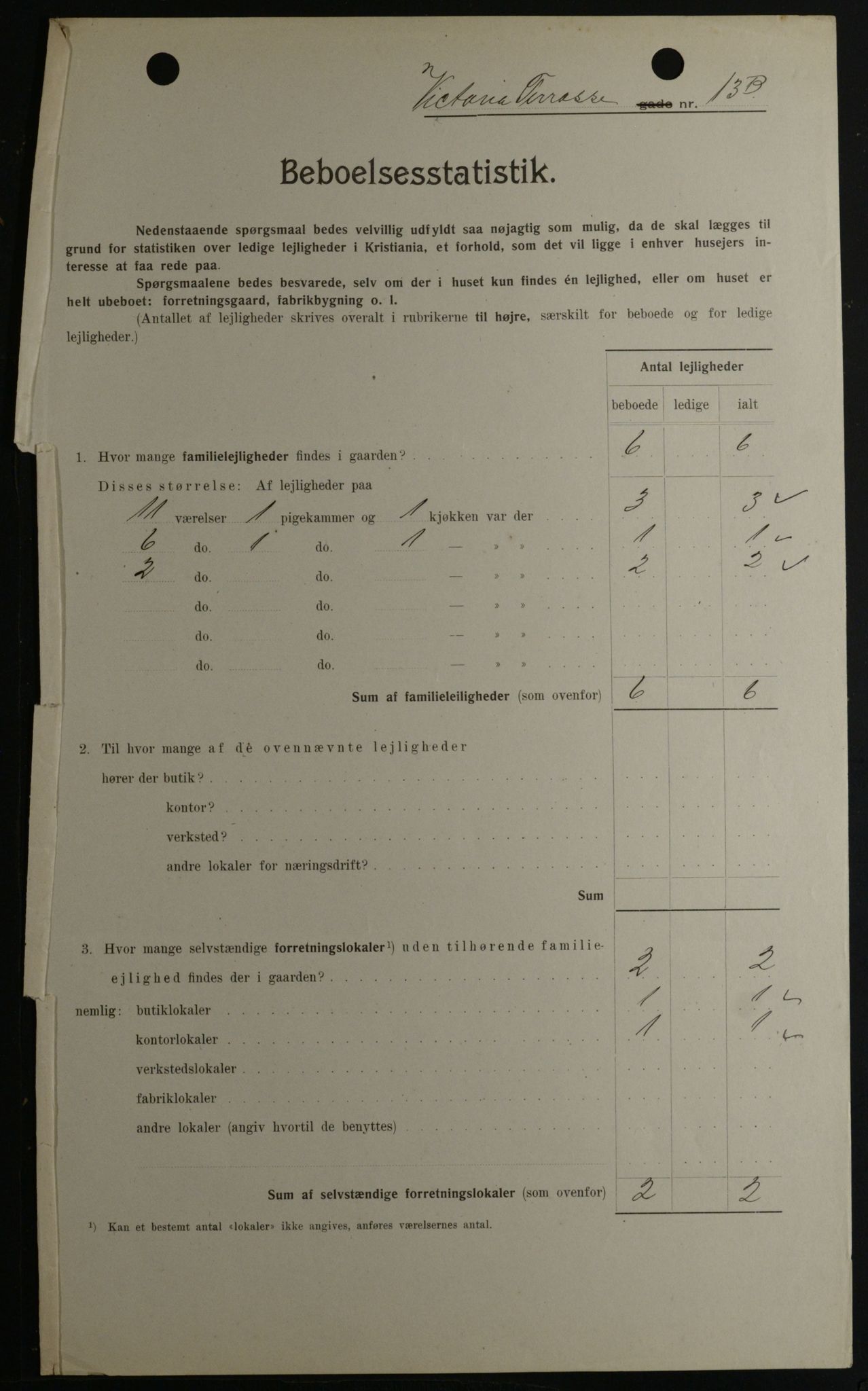 OBA, Kommunal folketelling 1.2.1908 for Kristiania kjøpstad, 1908, s. 110923