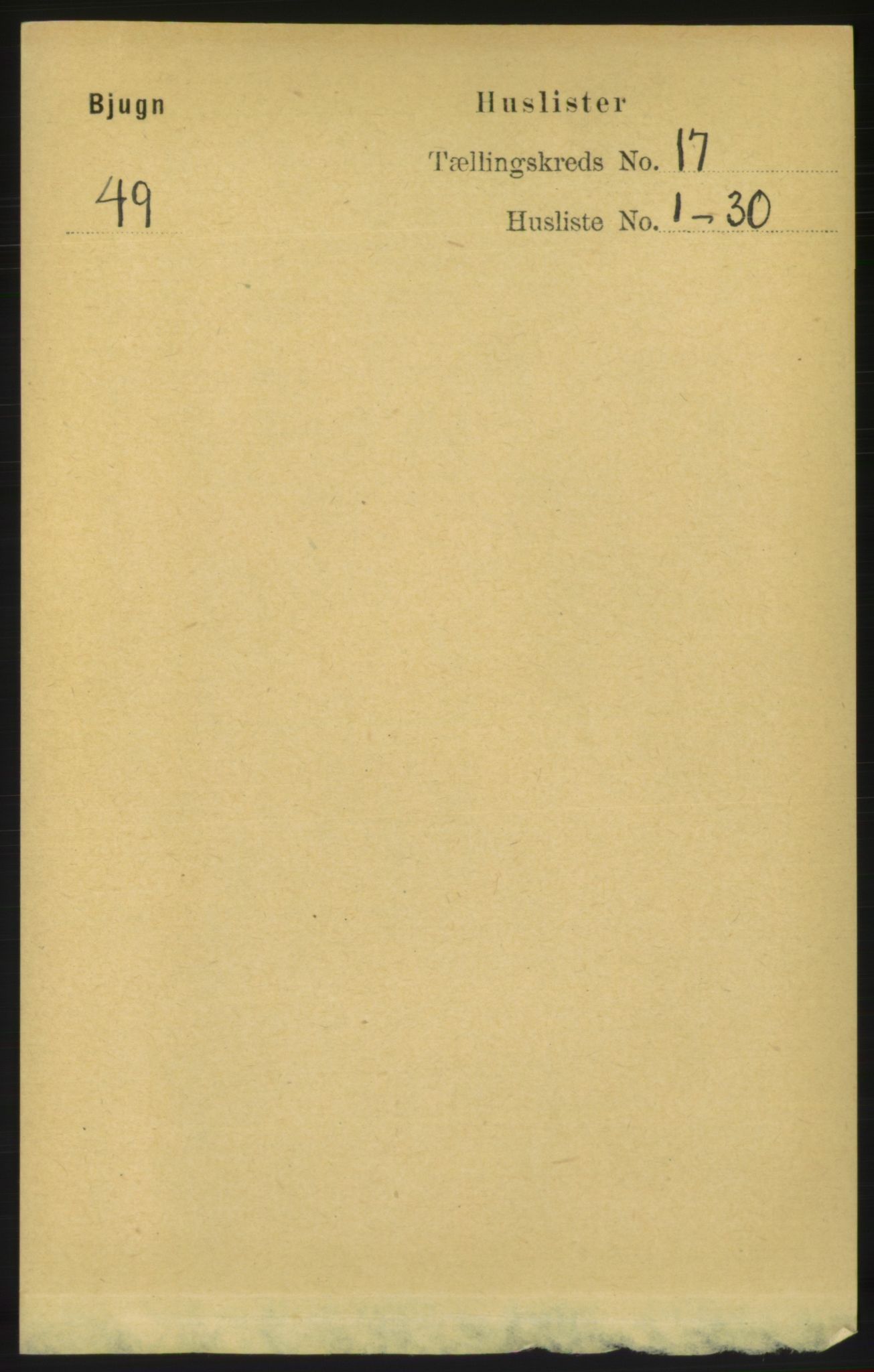 RA, Folketelling 1891 for 1627 Bjugn herred, 1891, s. 4665