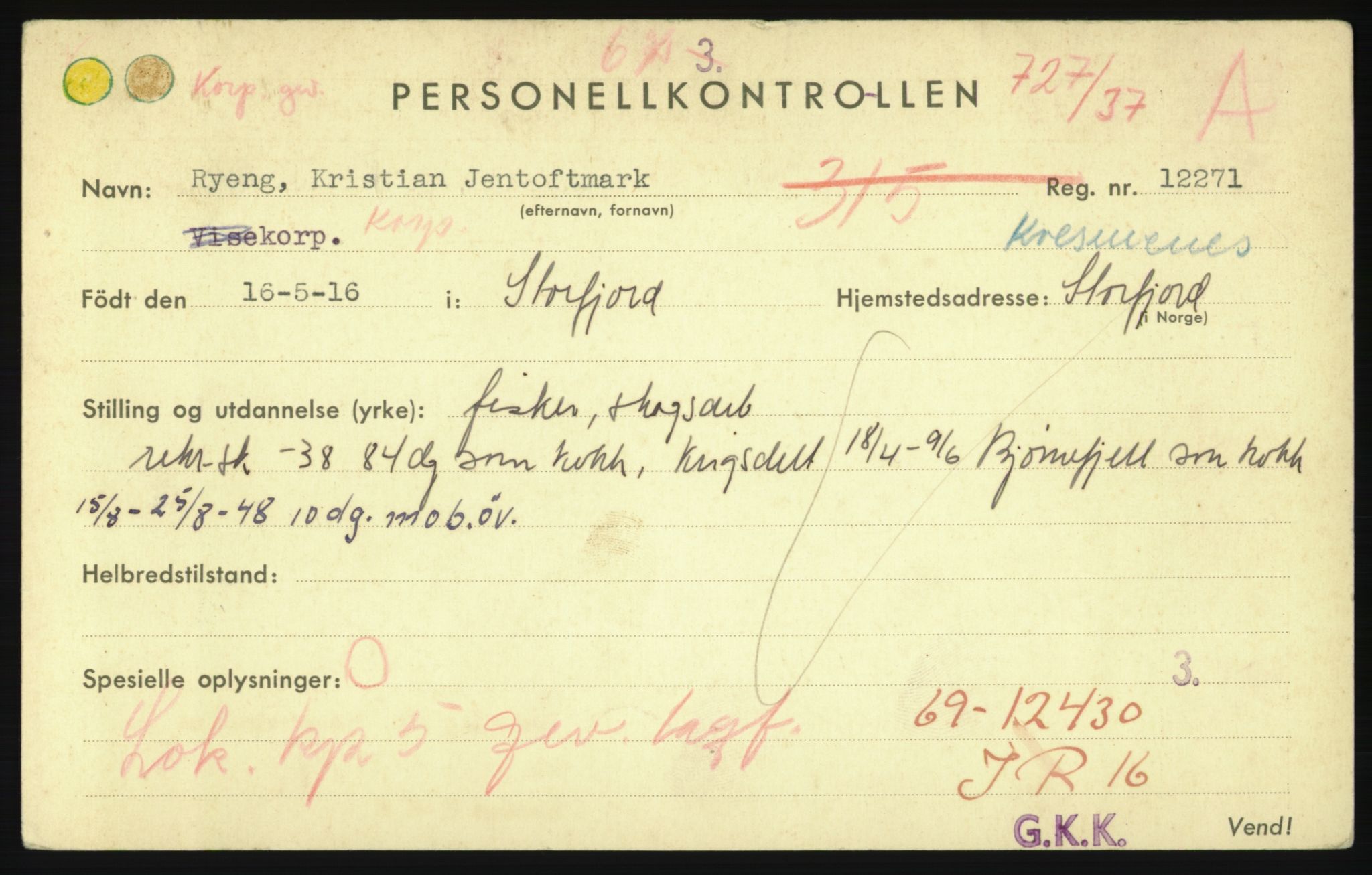 Forsvaret, Troms infanteriregiment nr. 16, AV/RA-RAFA-3146/P/Pa/L0021: Rulleblad for regimentets menige mannskaper, årsklasse 1937, 1937, s. 1083