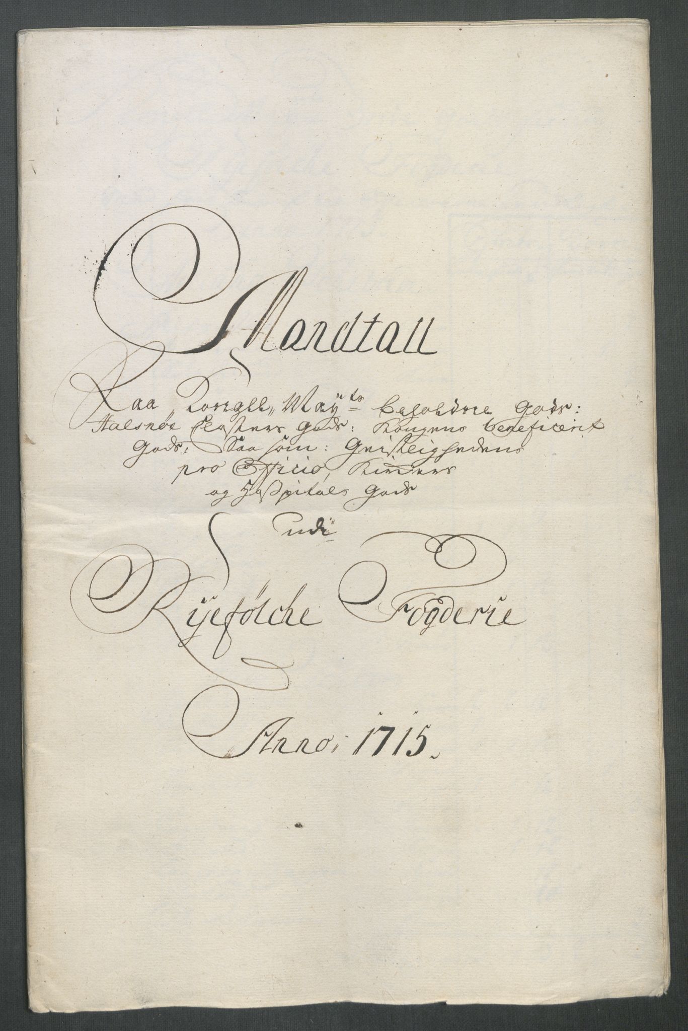 Rentekammeret inntil 1814, Reviderte regnskaper, Fogderegnskap, AV/RA-EA-4092/R47/L2868: Fogderegnskap Ryfylke, 1715, s. 62