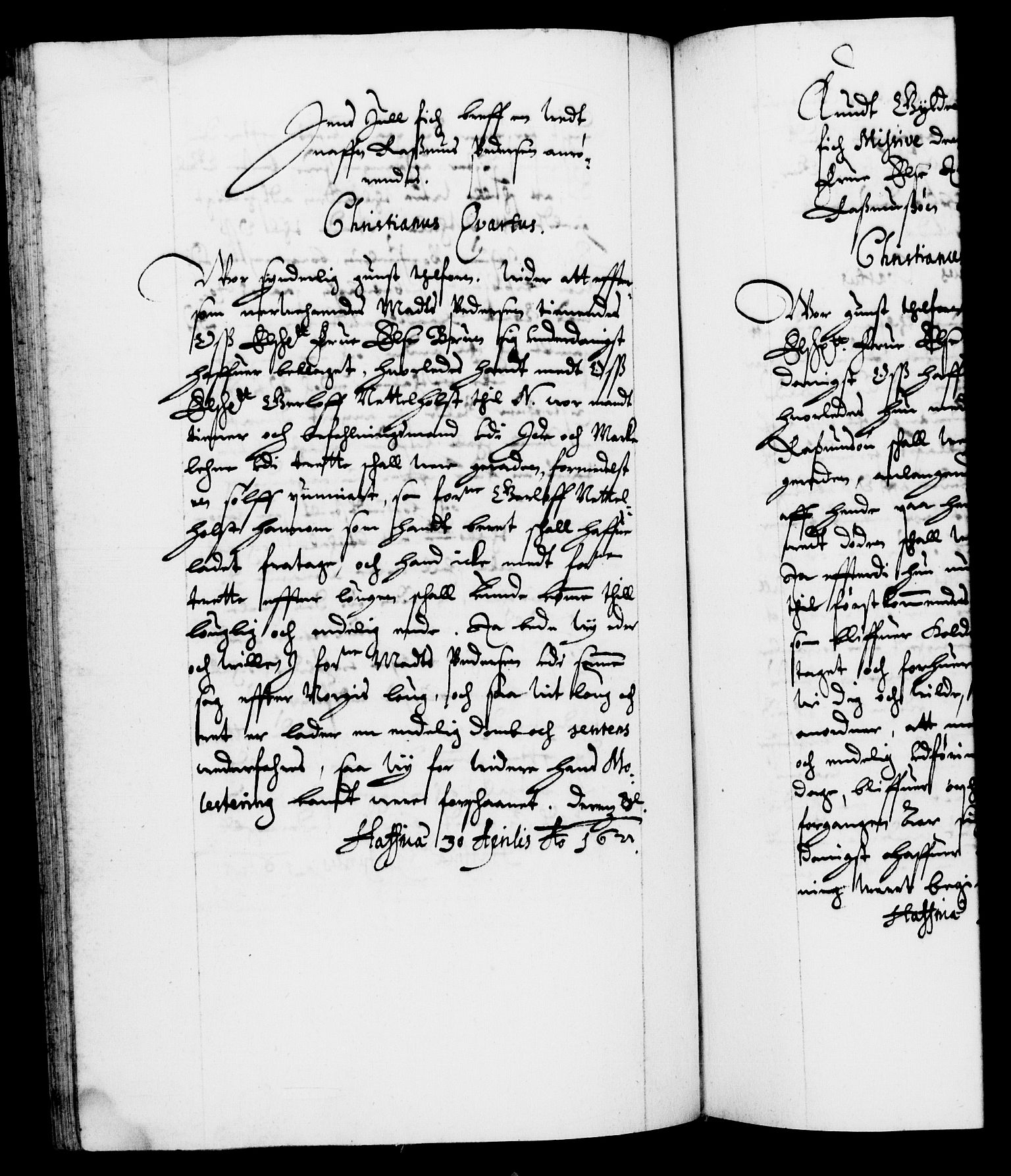 Danske Kanselli 1572-1799, AV/RA-EA-3023/F/Fc/Fca/Fcab/L0004: Norske tegnelser (mikrofilm), 1617-1627, s. 217b