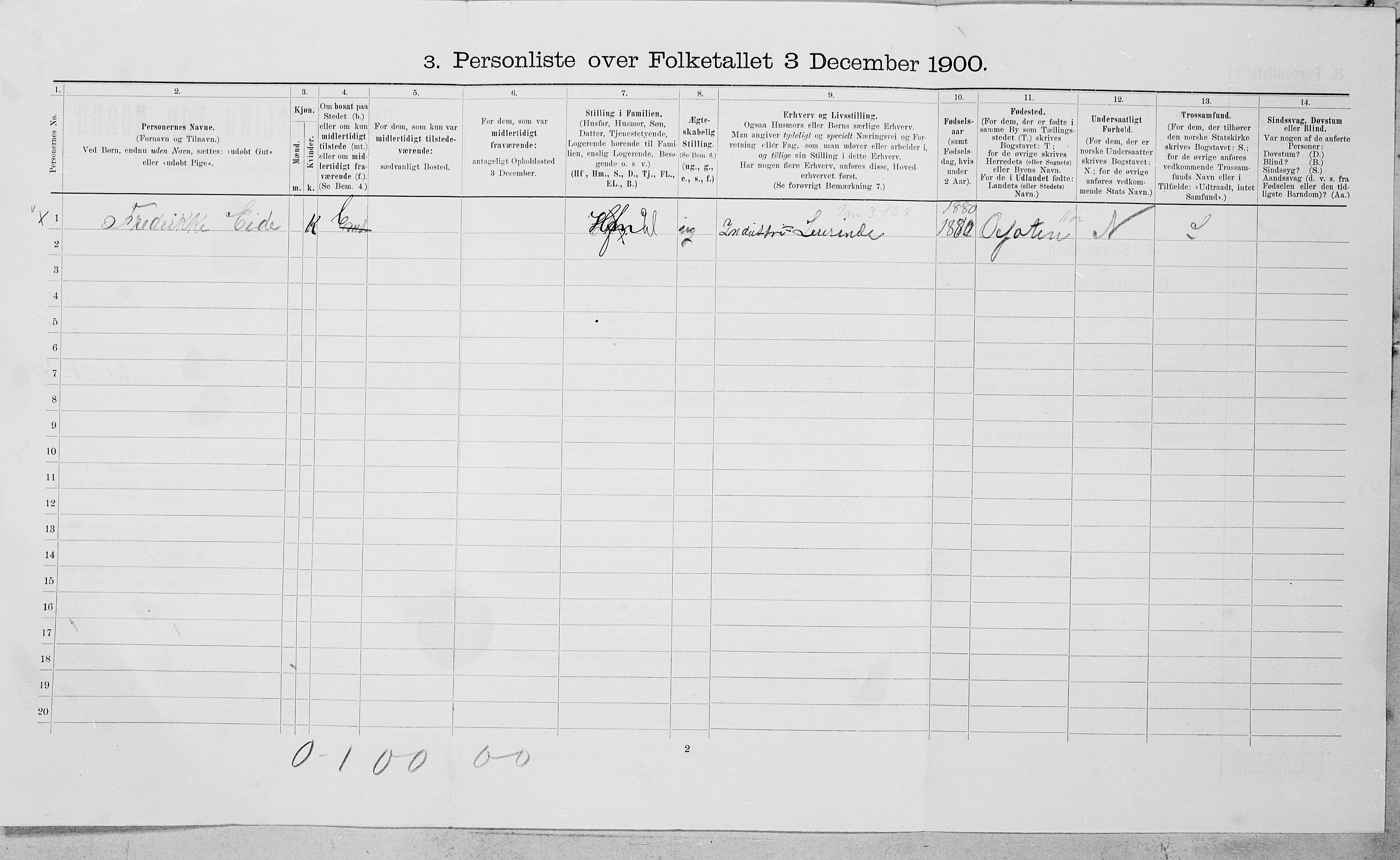 SAT, Folketelling 1900 for 1804 Bodø kjøpstad, 1900, s. 271